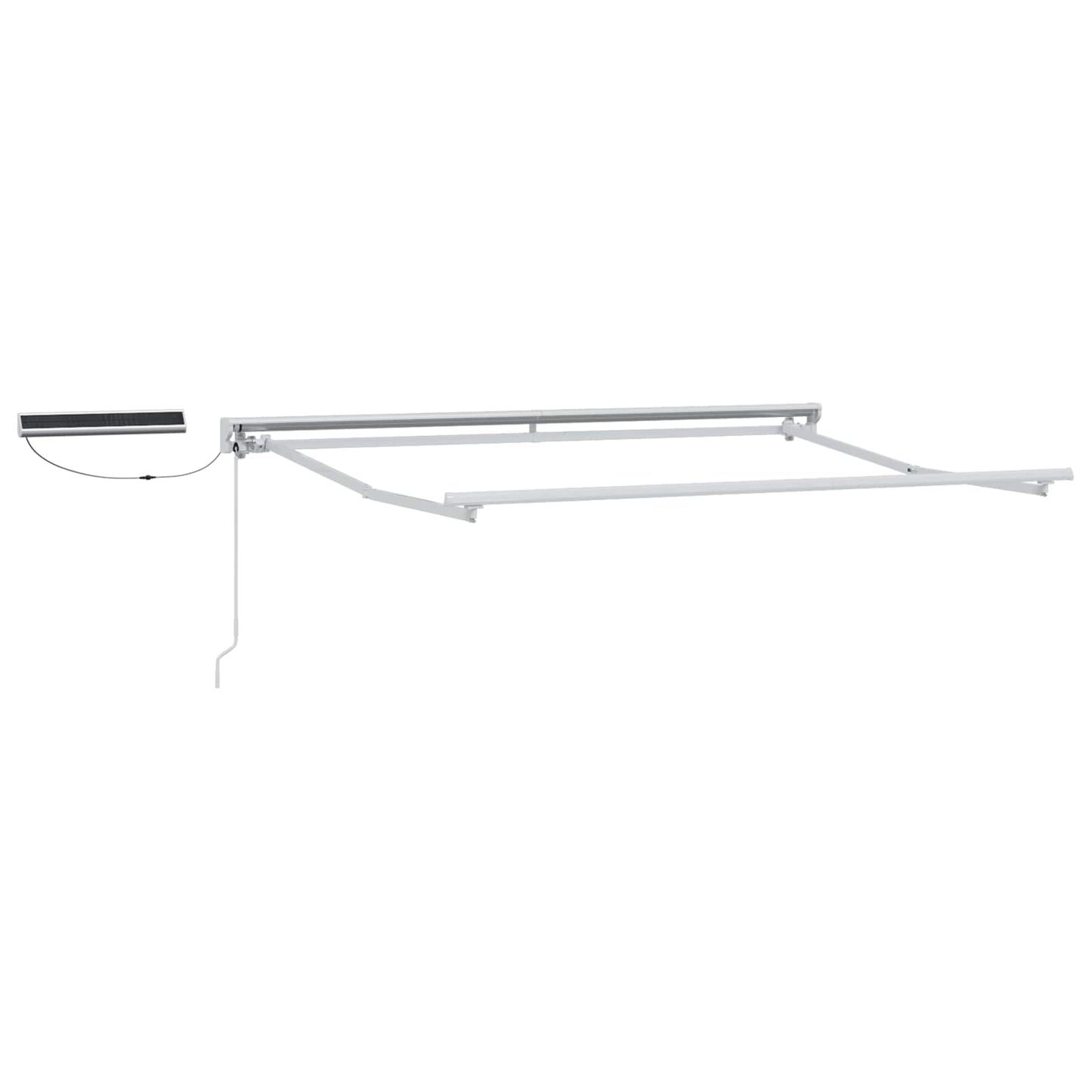 Electric Retractable Awning Orange, Black and White 3 x 2.5 m