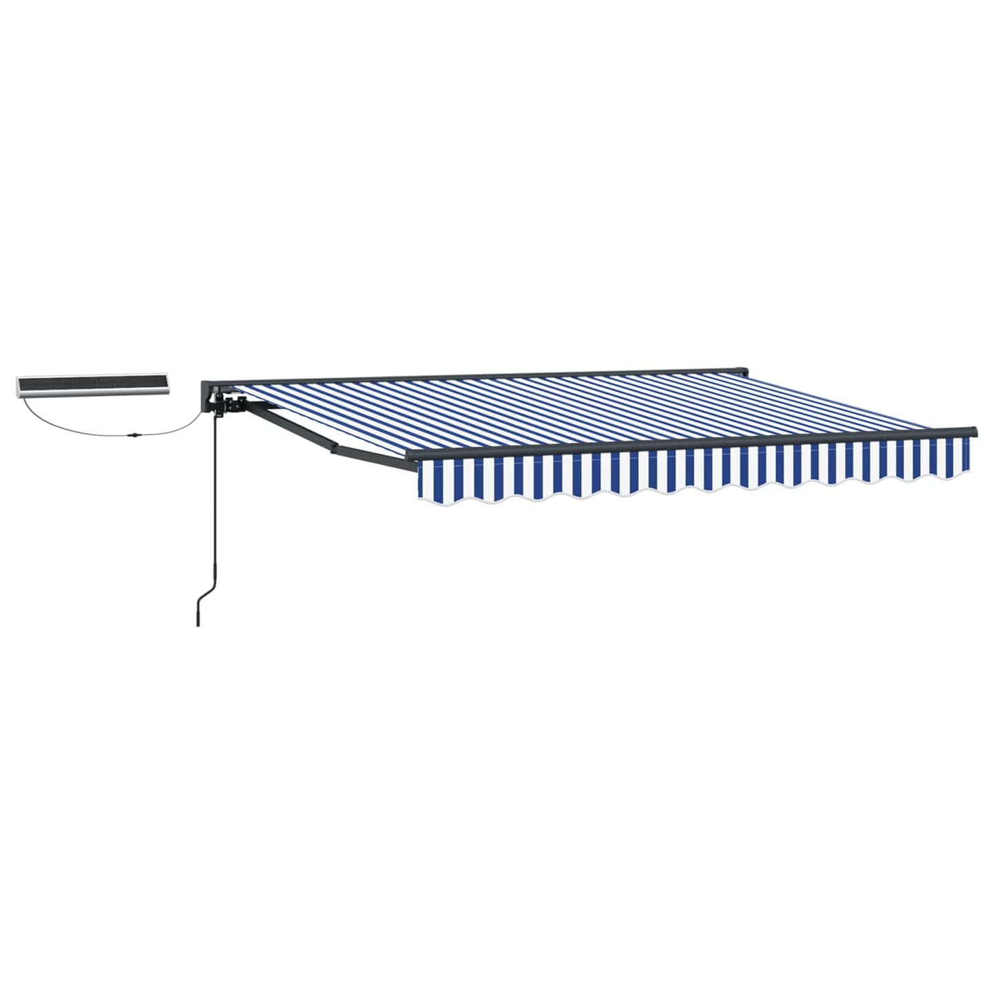 Electric Retractable Awning 3.5 x 2 m Polyester with PU coating