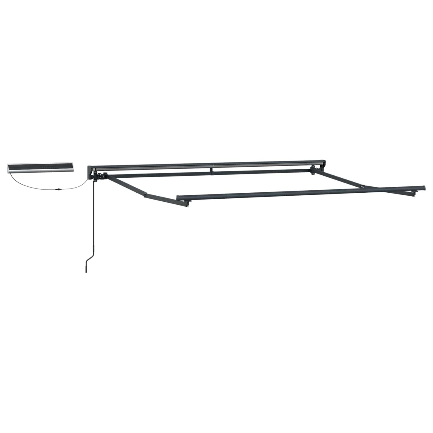 Electric Retractable Awning 3.5 x 2 m Polyester with PU coating
