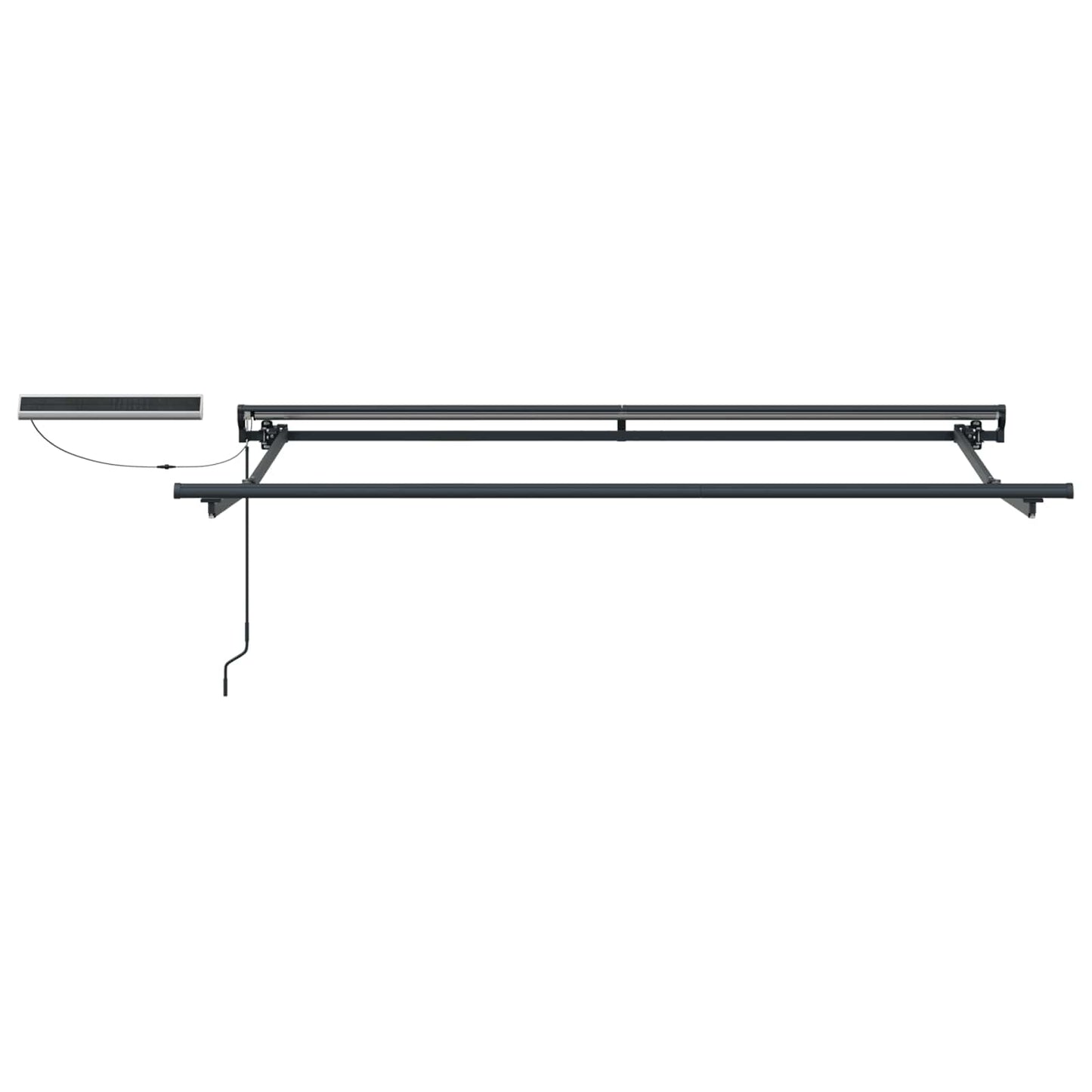 Electric Retractable Awning 3.5 x 2 m Polyester with PU coating