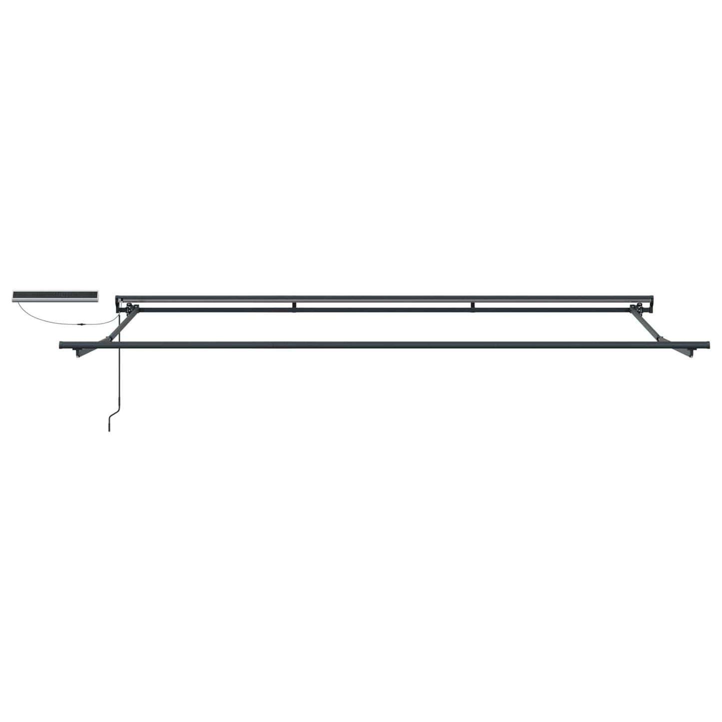 Electric Retractable Awning Yellow, Grey and Anthracite 4 x 3 m