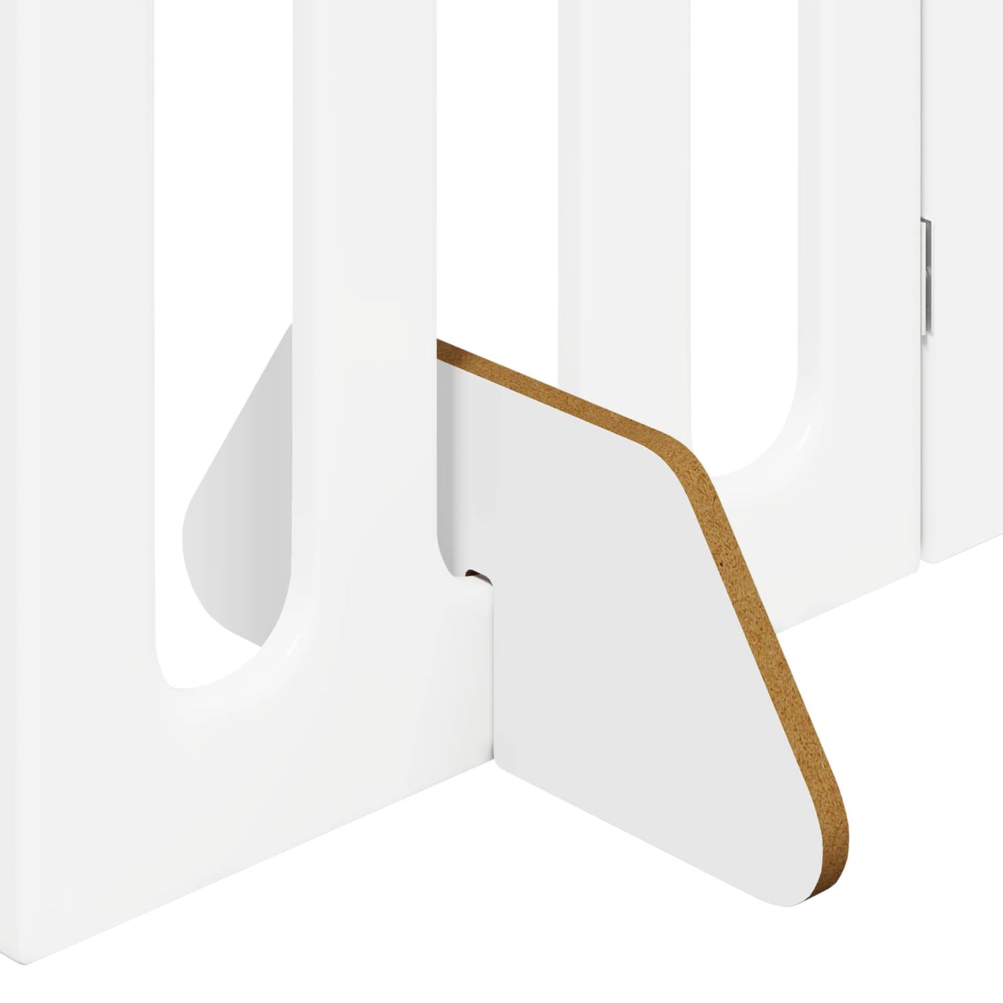 Folding Pet Fence 2 pcs White 100.5 x 38 x 70 cm