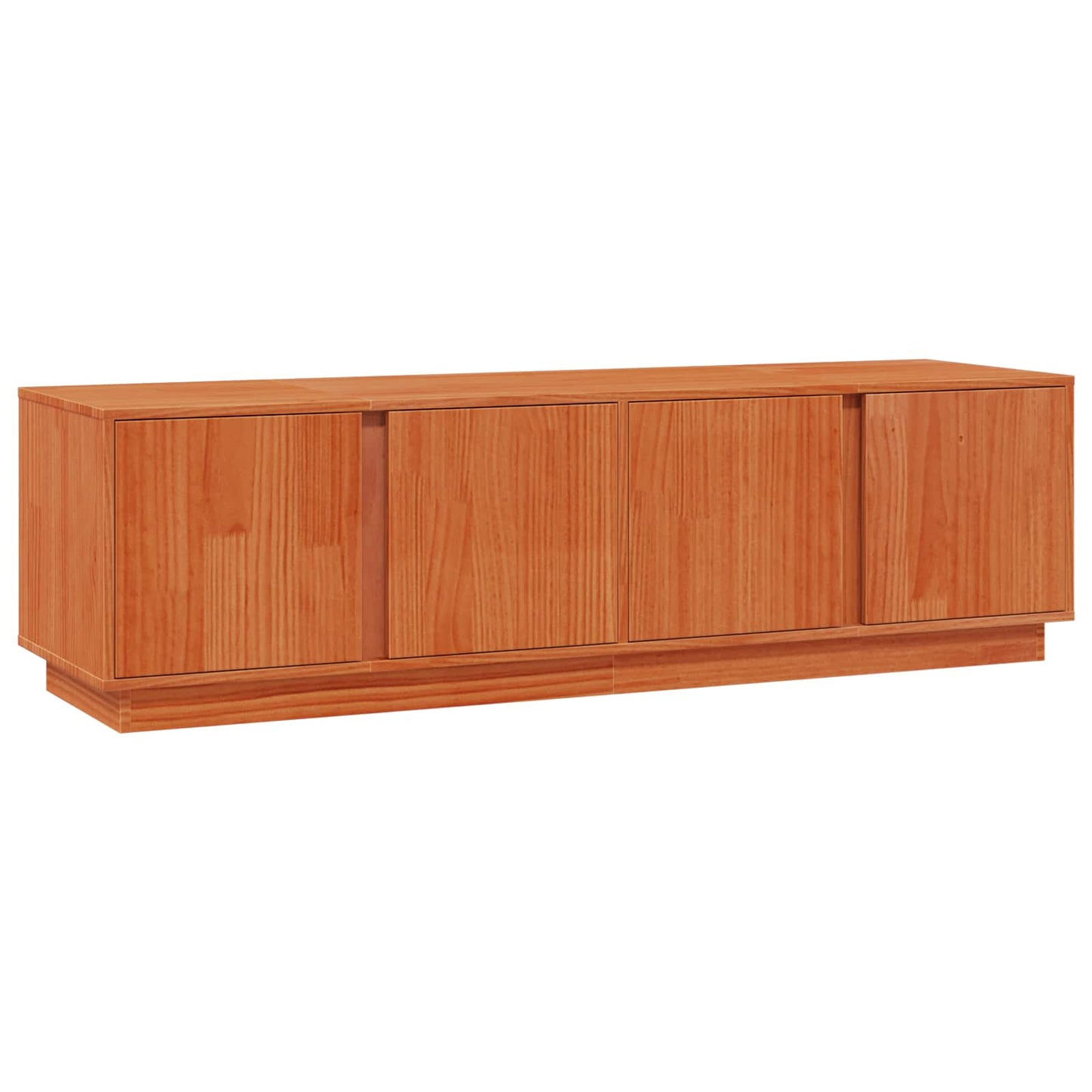 TV Cabinet Wax Brown 140 x 40 x 40 cm Solid Pine Wood