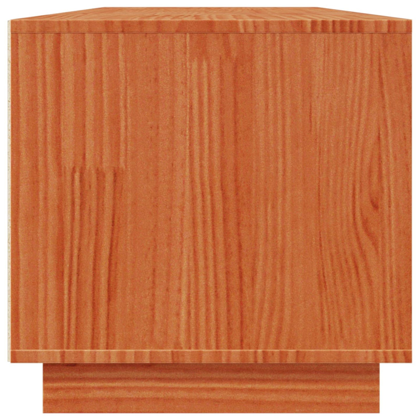 TV Cabinet Wax Brown 140 x 40 x 40 cm Solid Pine Wood