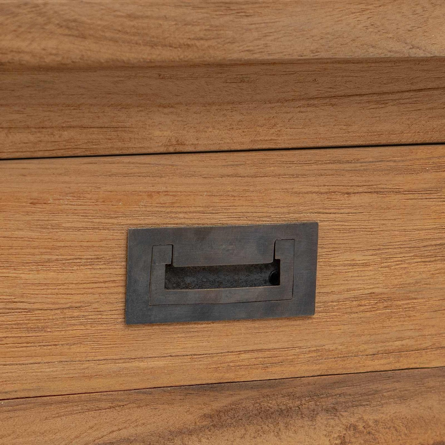 Console Table Natural 110 x 30 x 80 cm Solid Teak Wood
