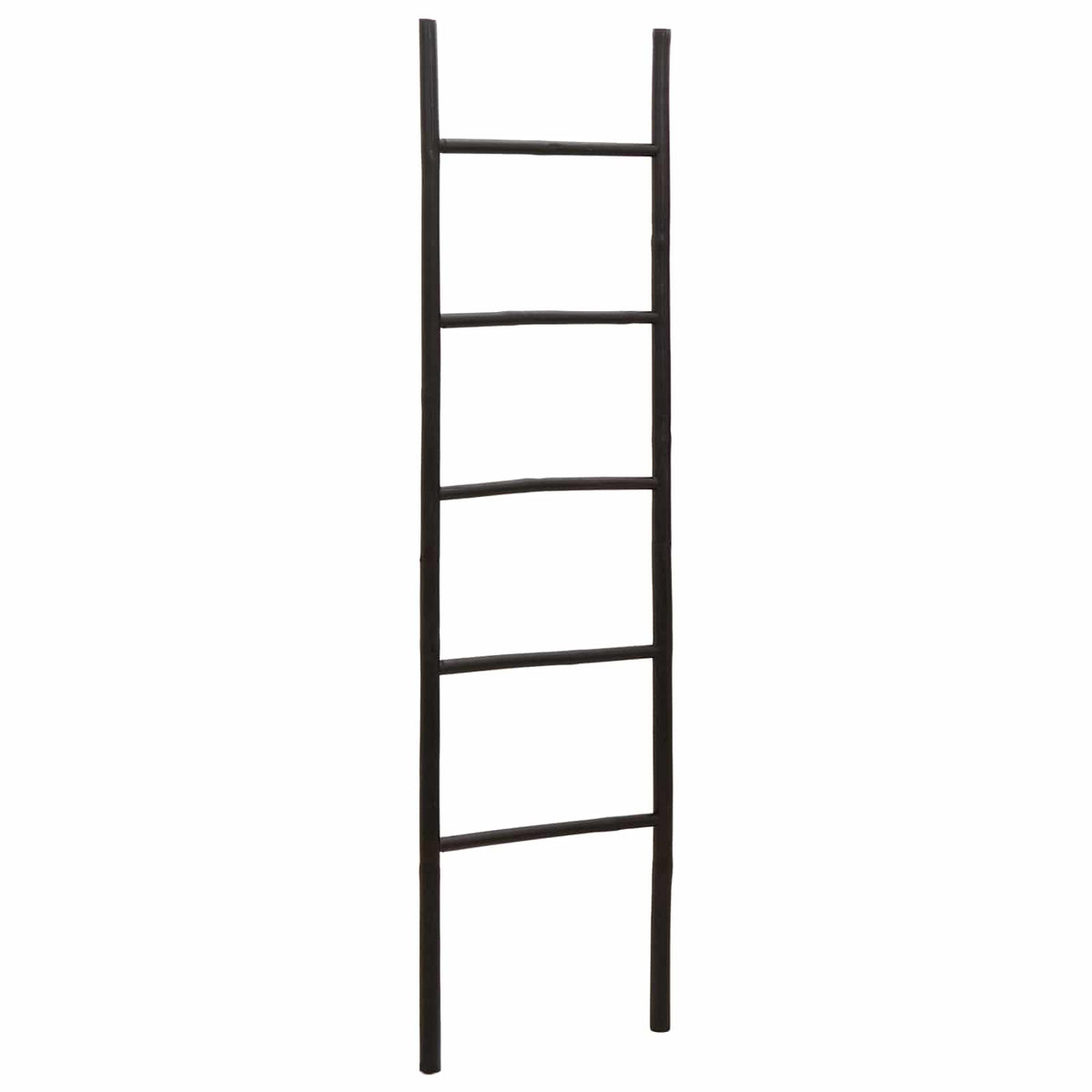 Blanket Ladder Black 40 x 150 cm Bamboo