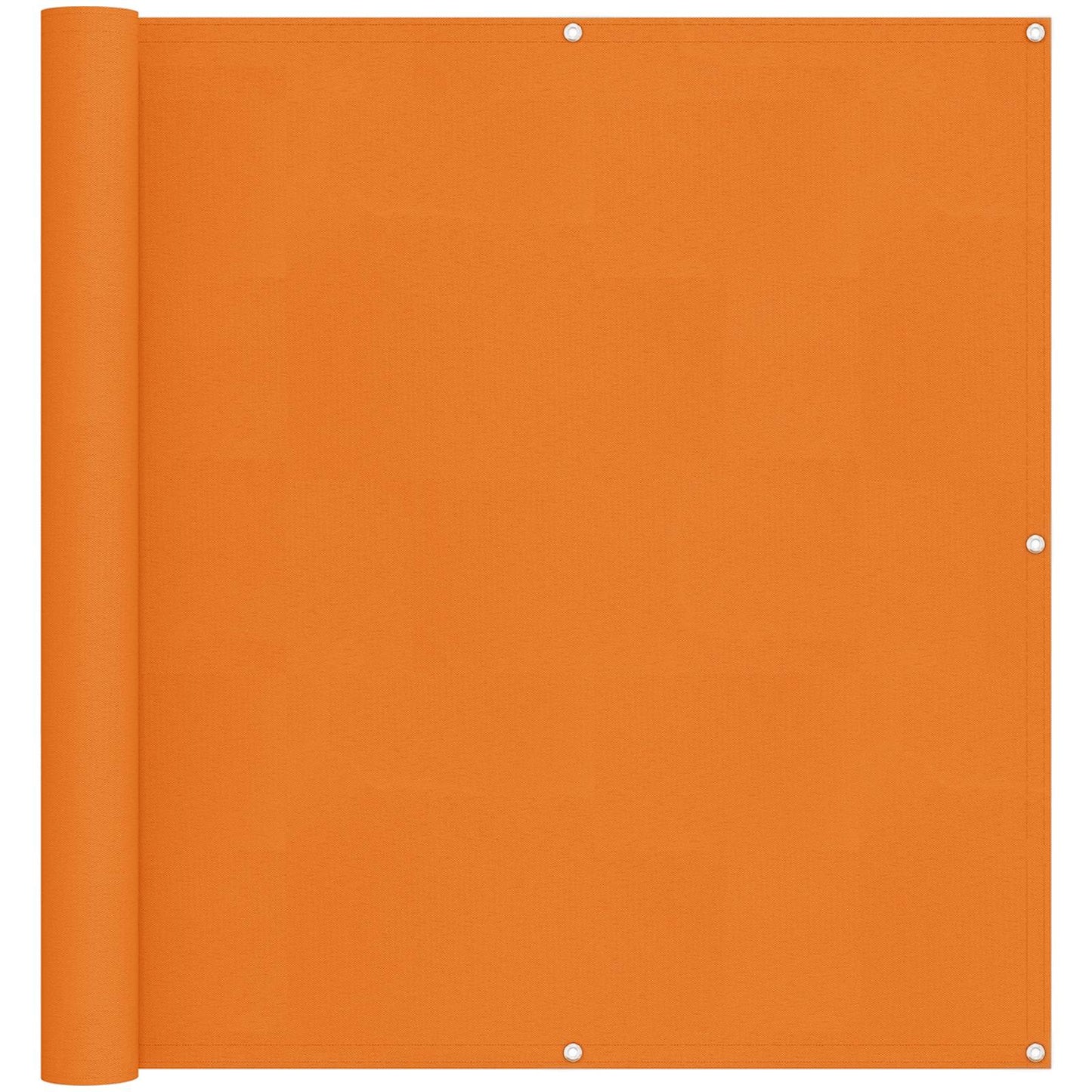 Balcony Screen 110 x 600 cm Oxford Fabric Rectangular Orange