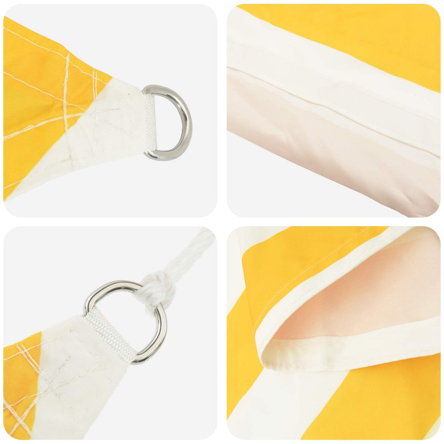 Sun Shade Sail 2.5 x 2.5 m 100% Polyester Oxford Square