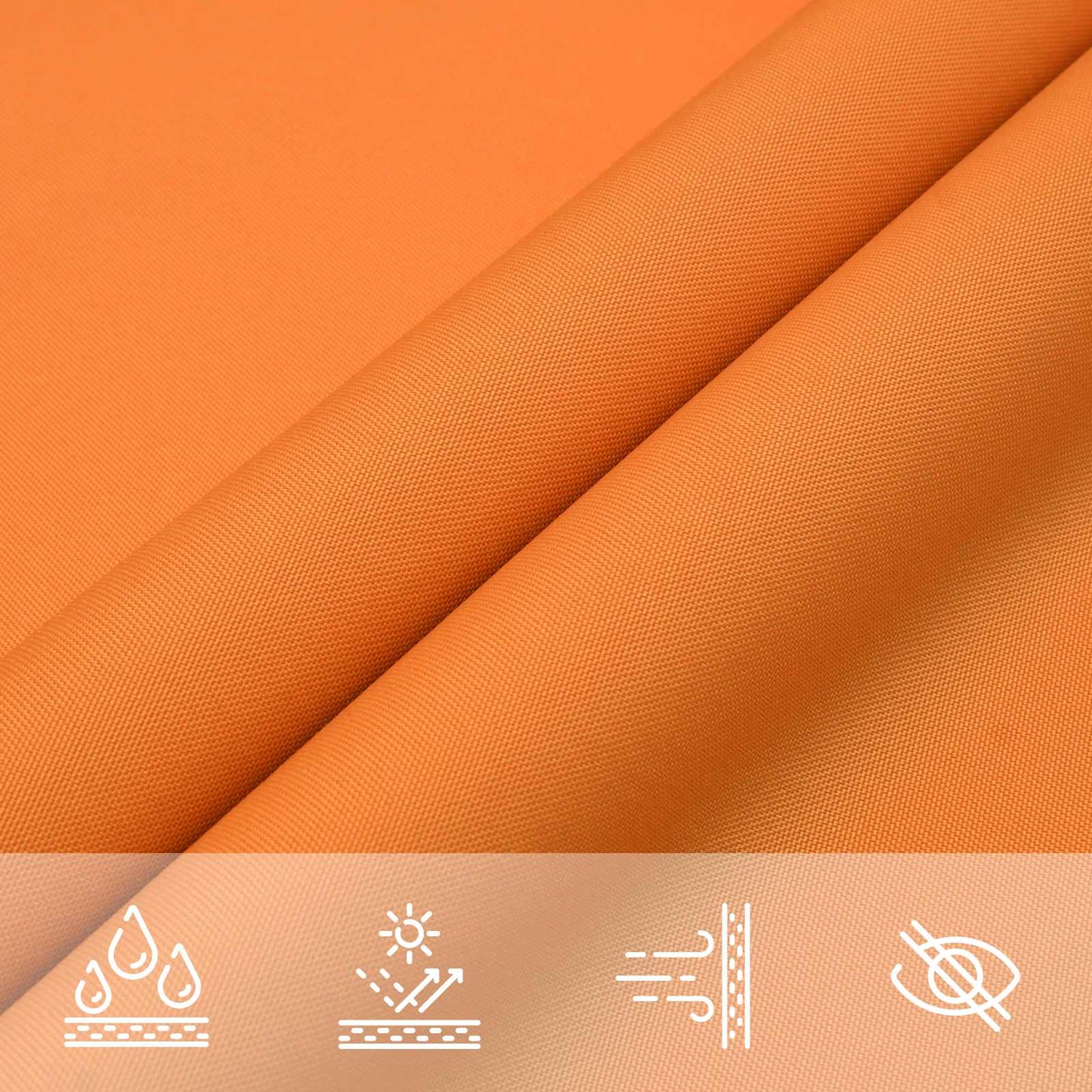 Sun Shade Sail Orange 6 x 2.5 m 100% Polyester Oxford