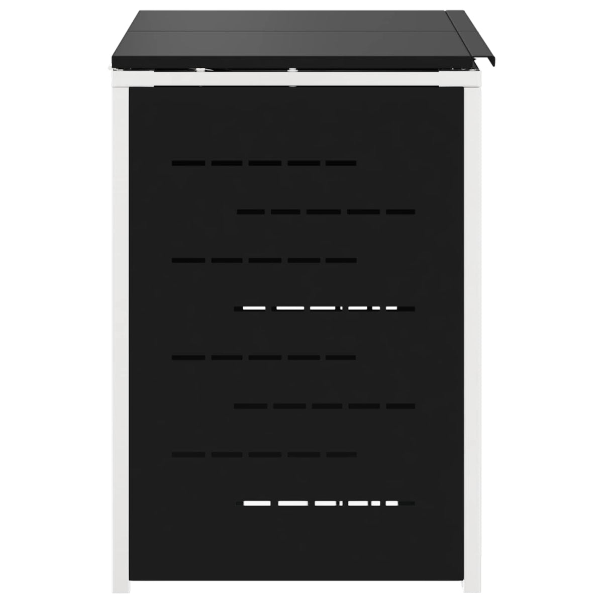 Wheelie Bin Storage for 2 Bins 240L Stainless Steel Black