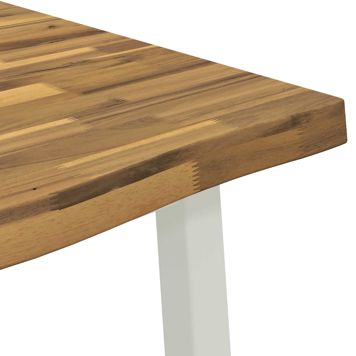 Live Edge Dining Table 120 x 90 x 75 cm Solid Acacia Wood