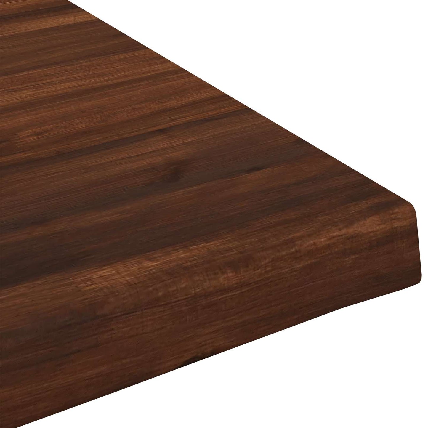 Live Edge Table Top 70 x 50 x 3.5 cm Rectangular Dark Brown