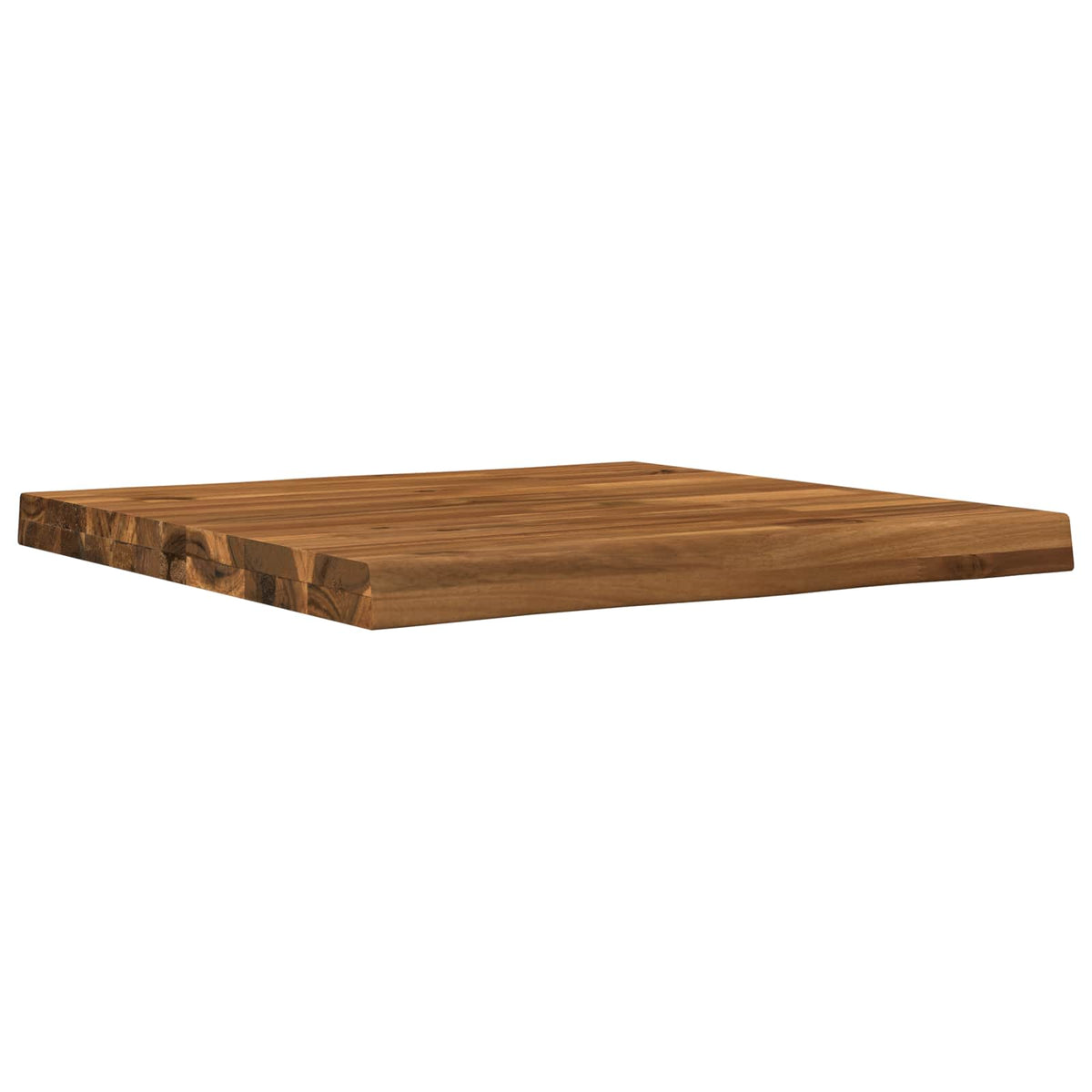 Live Edge Table Top 40 x 40 x 3.2 cm Square Solid Acacia Wood