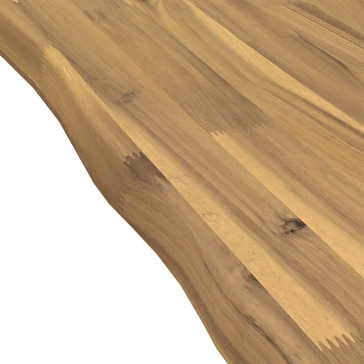 Live Edge Table Top 50 x 50 x 3.2 cm Square Solid Acacia Wood