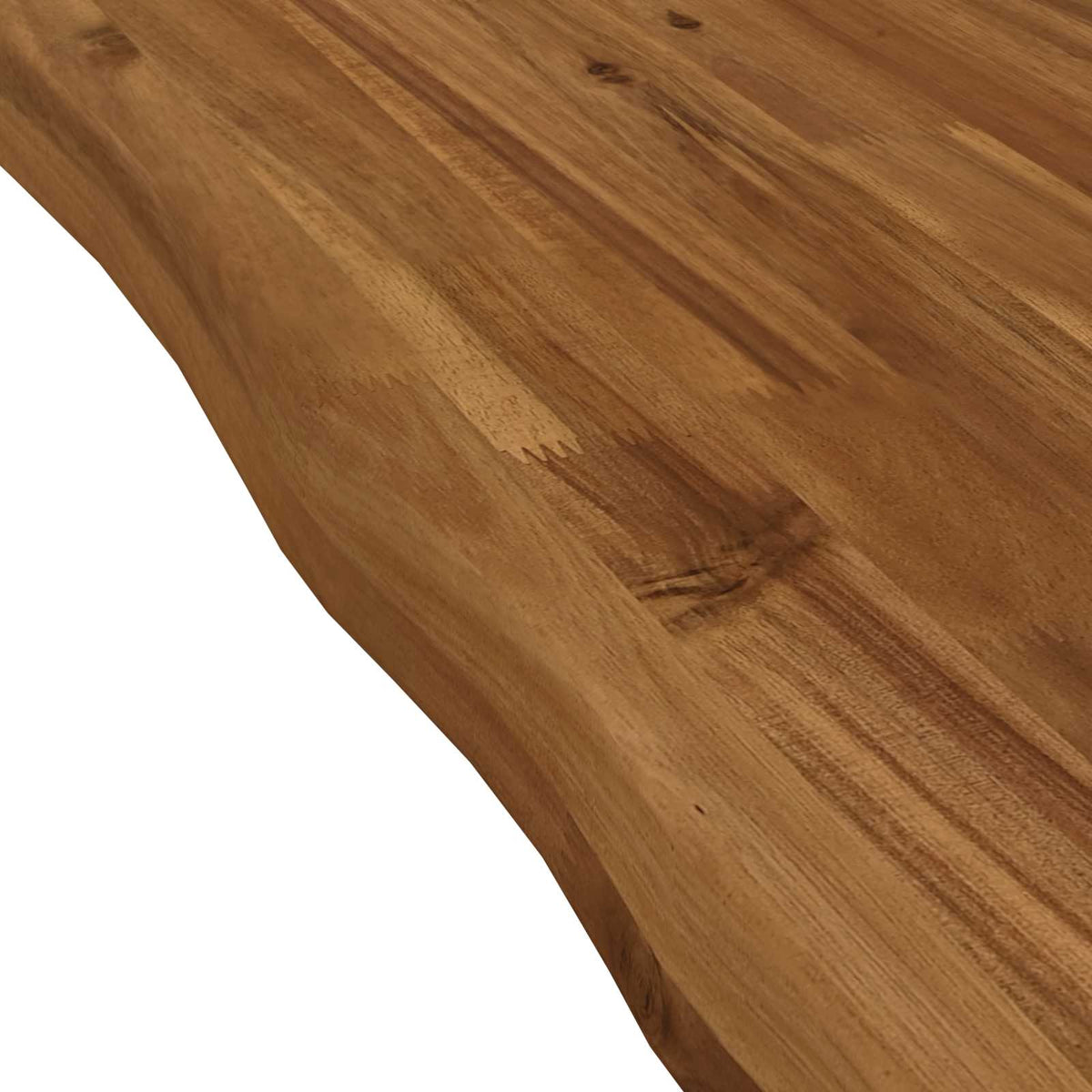 Live Edge Table Top 60 x 60 x 3.2 cm Square Solid Acacia Wood