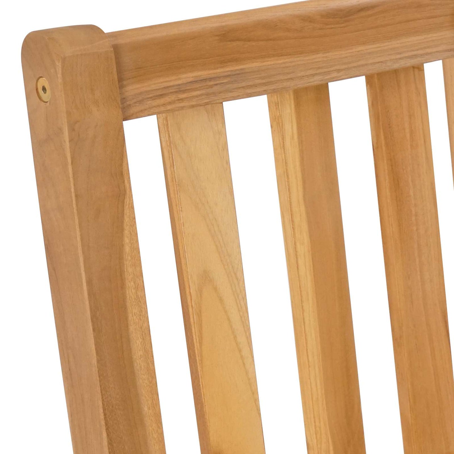 Bar Stool 2 pcs Natural Solid Teak Wood