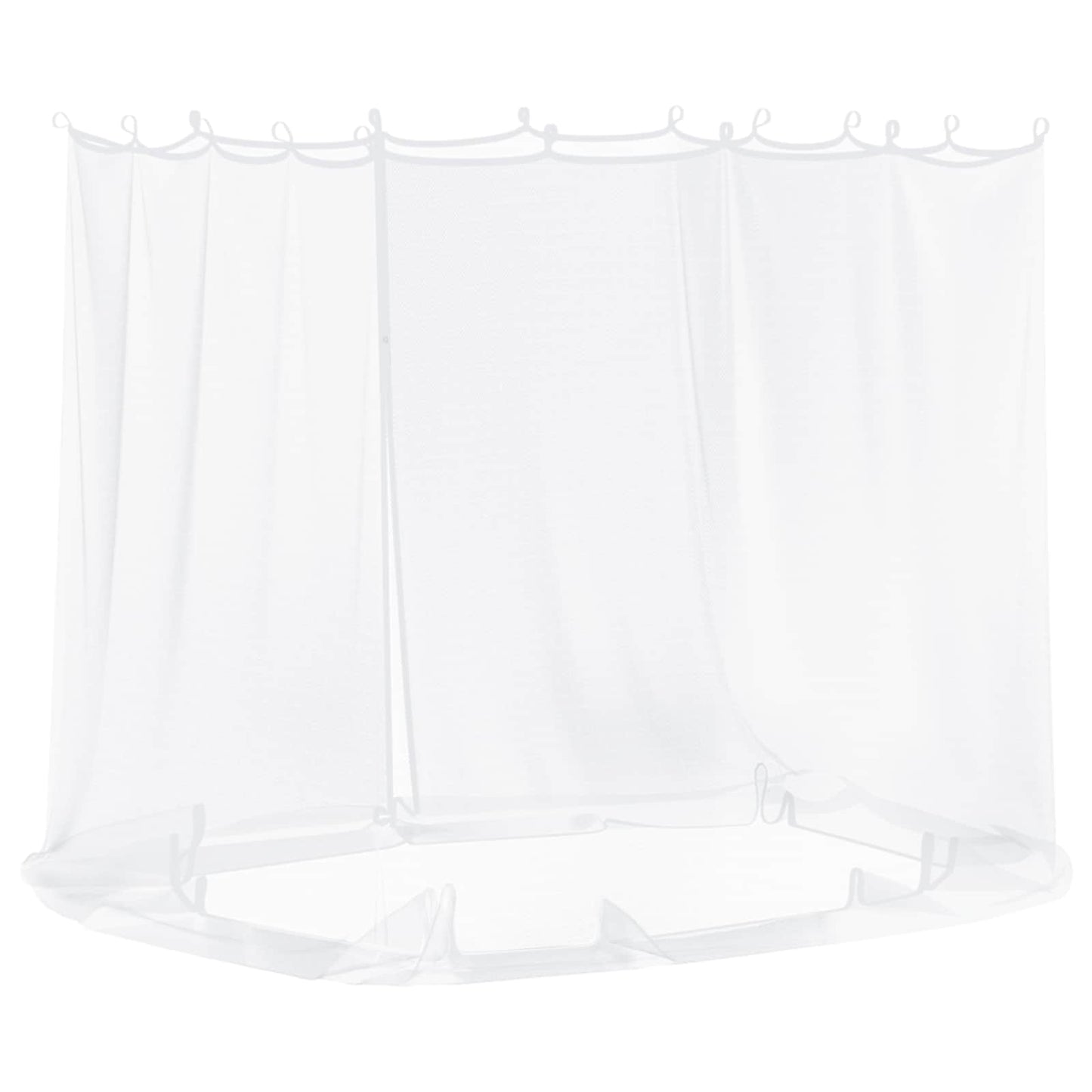 Mosquito Net for Gazebo 220 mesh White 2 x 2 x 2 m Polyester