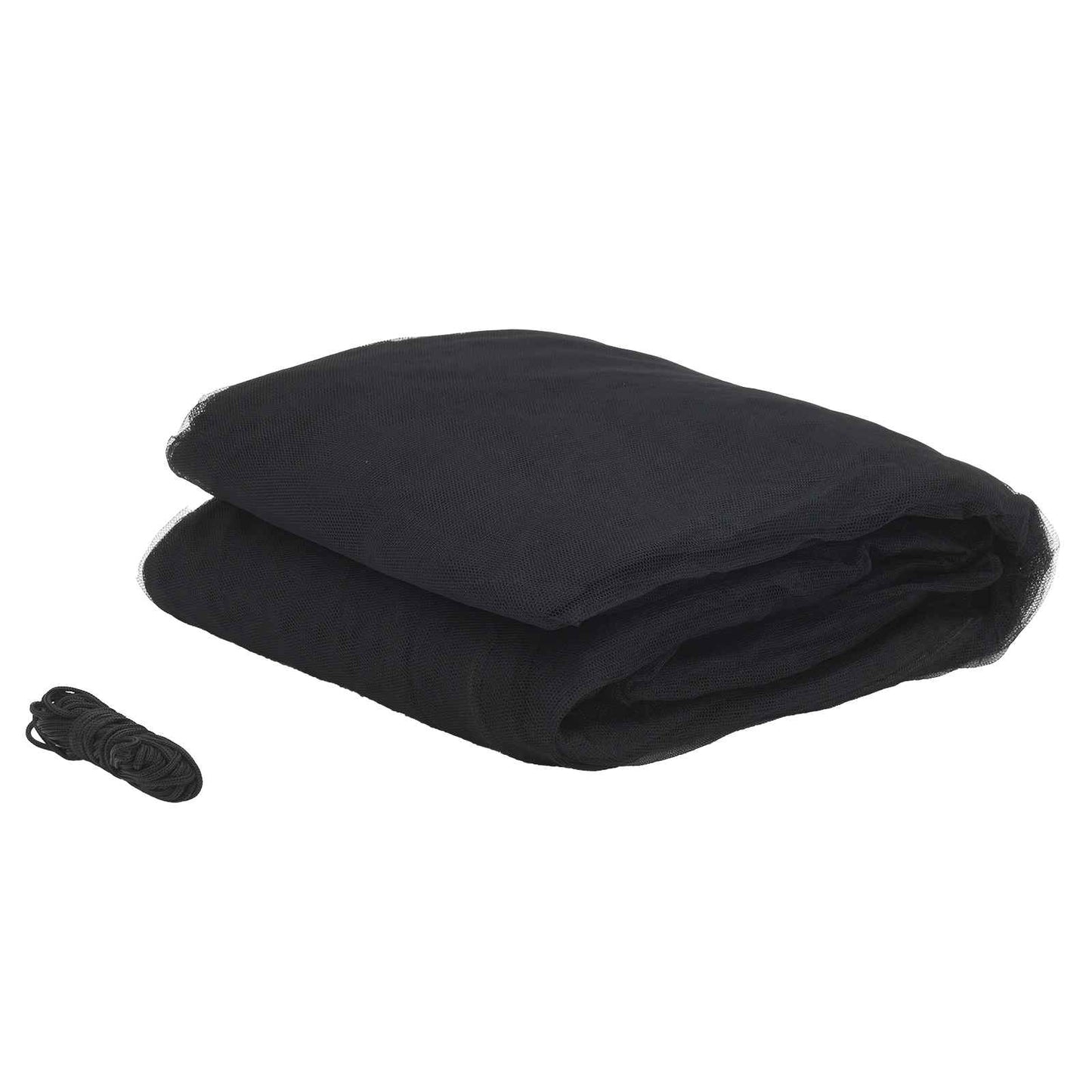 Mosquito Net for Bed 3 pcs 156 mesh Black ⌀56 x 220 cm