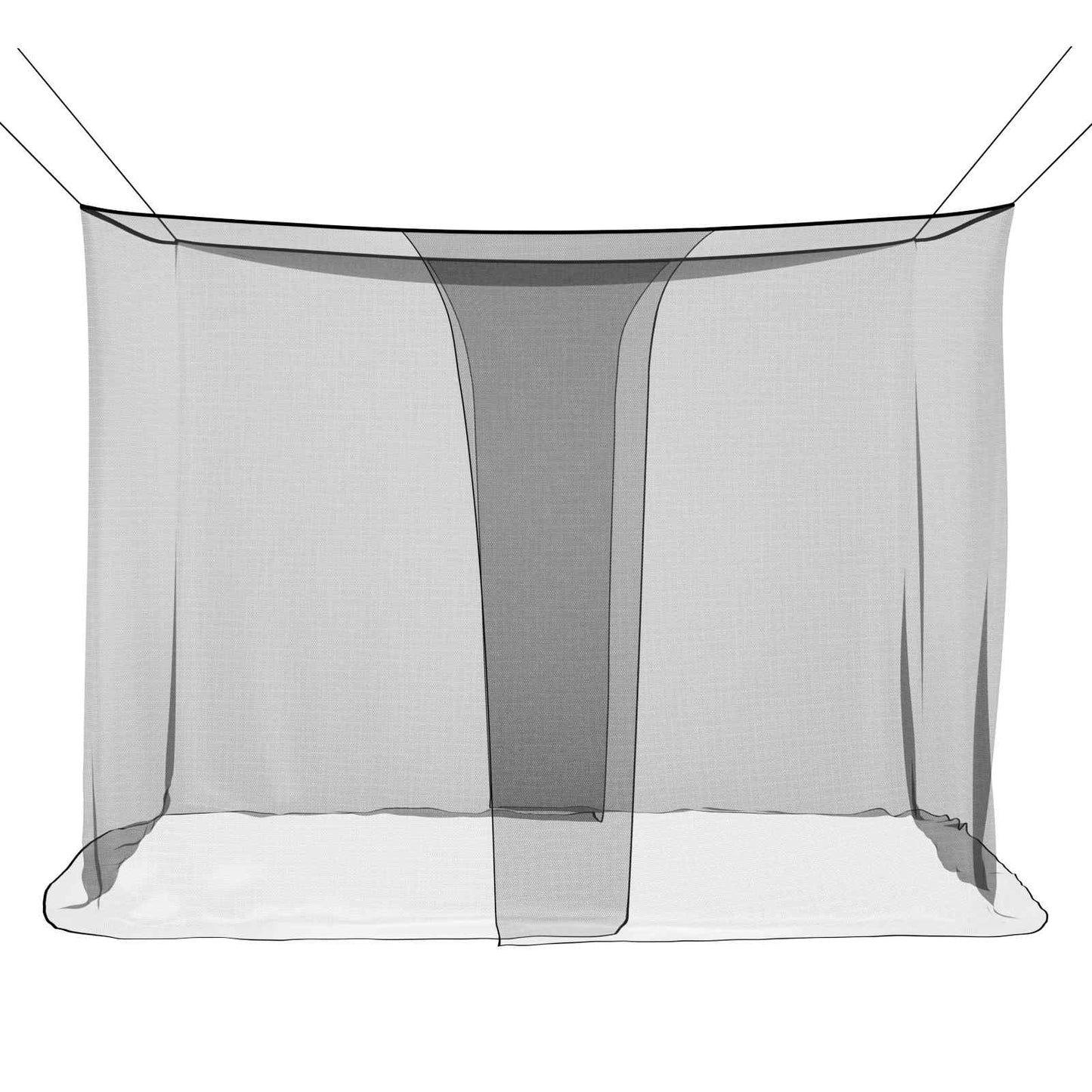 Mosquito Net for Bed 3 pcs 156 mesh Black 220 x 180 x 180 cm