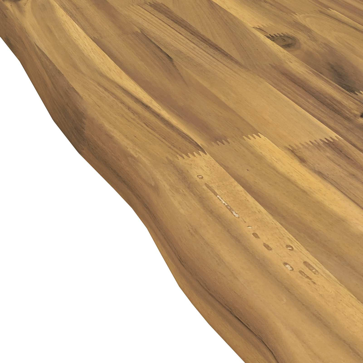 Live Edge Table Top 40 x 40 x 3.2 cm Square Solid Acacia Wood