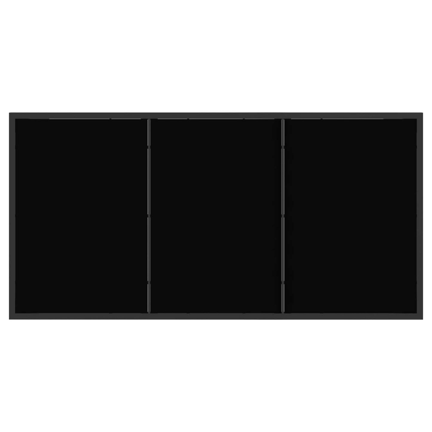 Garden Dining Set 13 pcs Black Poly Rattan