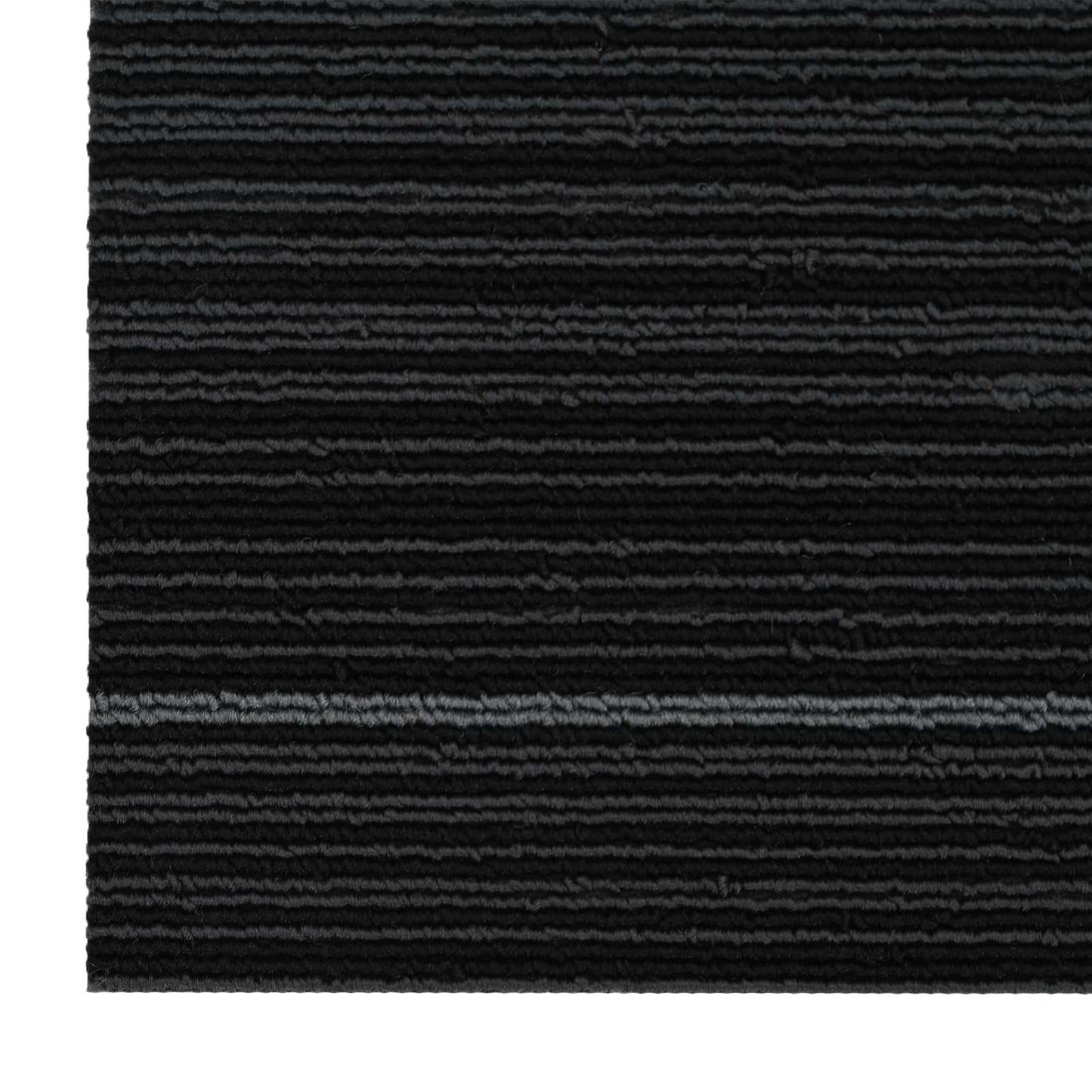 Carpet Tile Striped Dark Grey 50 x 50 cm 4 pcs PP and Bitumen