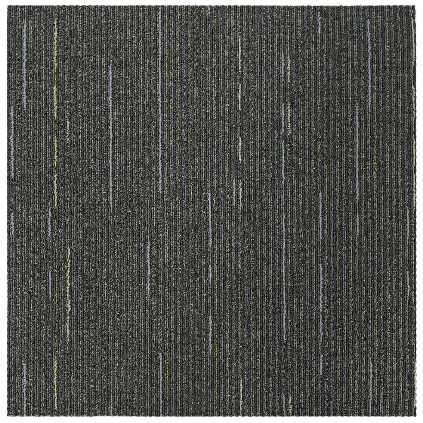 Carpet Tile Striped Light Green 50 x 50 cm 20 pcs