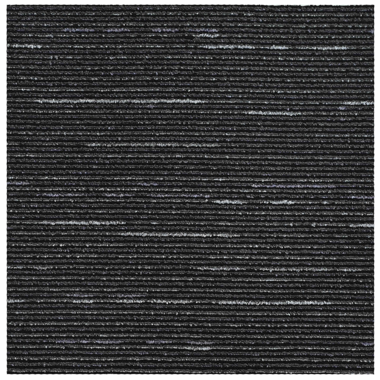 Carpet Tile Striped Black 50 x 50 cm 20 pcs PP and Bitumen