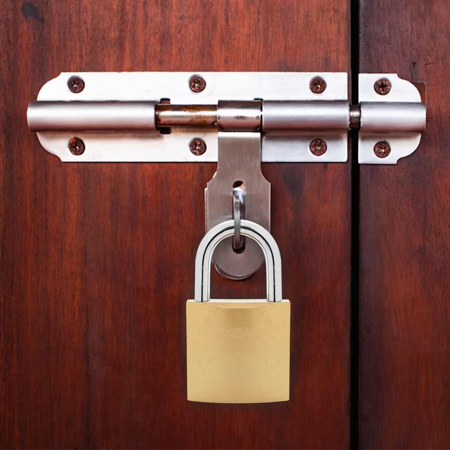 U Lock with Keys 100 pcs Brass Iron