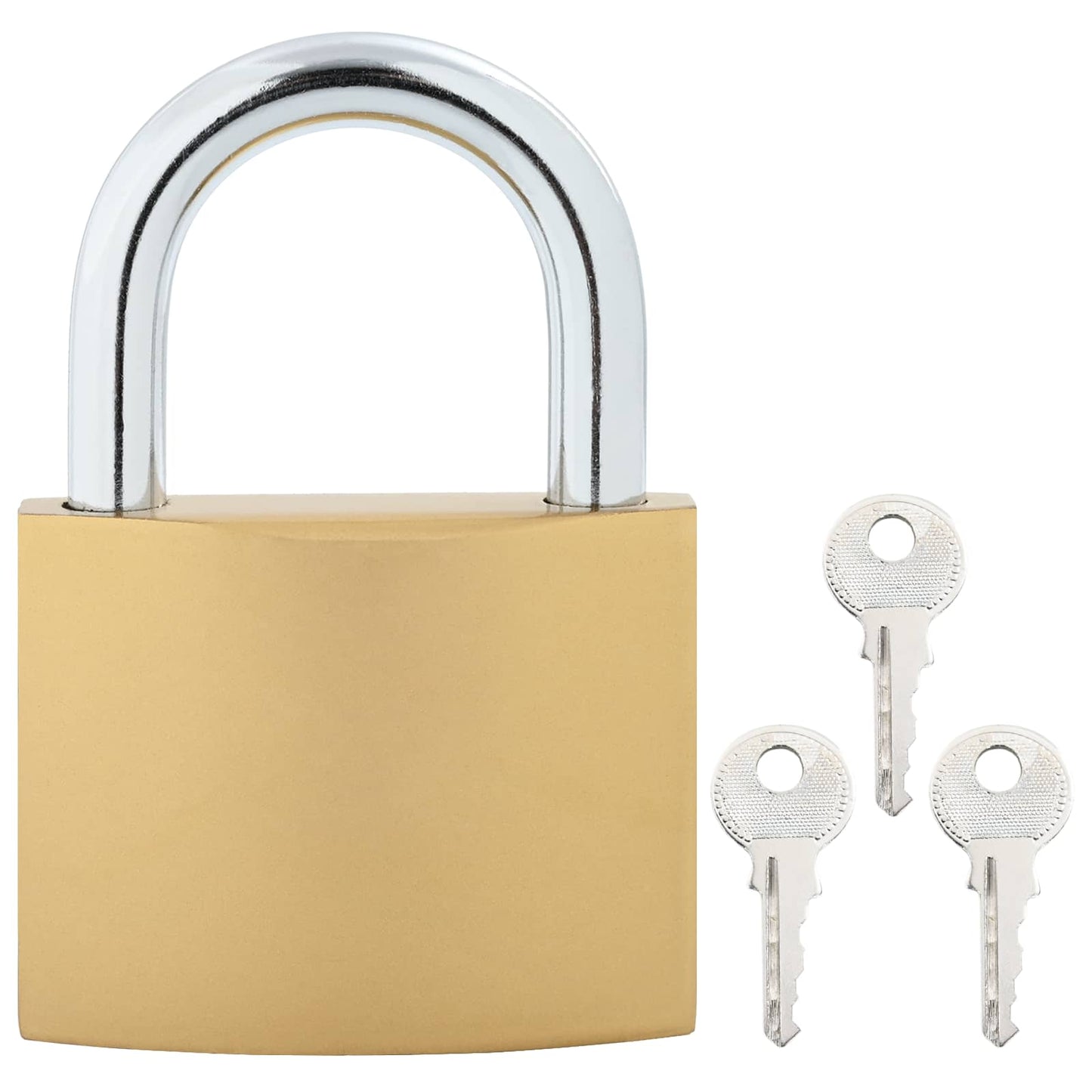 U Lock with Keys 50 pcs Brass Iron