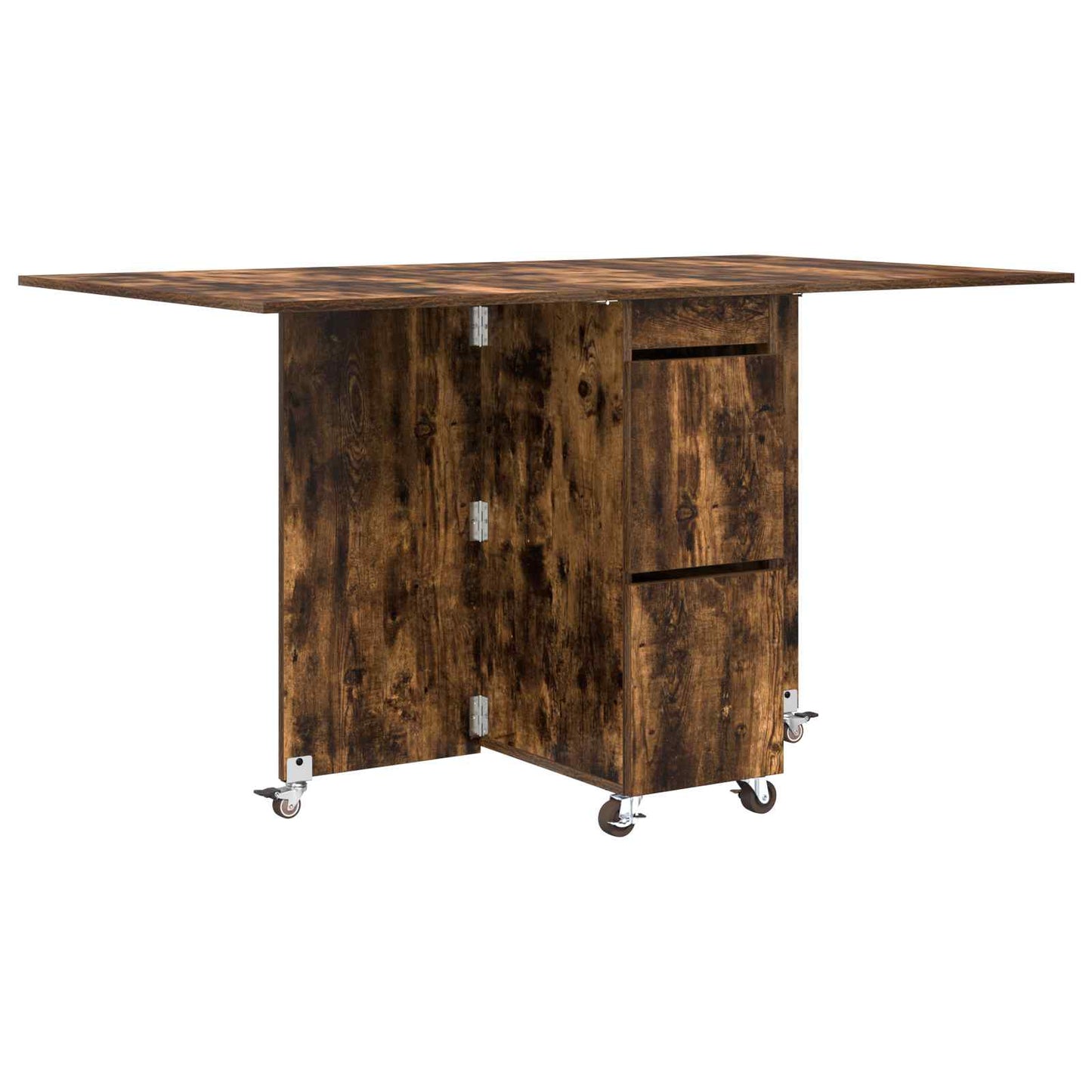 Dinning Table 140 x 80 x 77 cm Engineered Wood Smoked Oak
