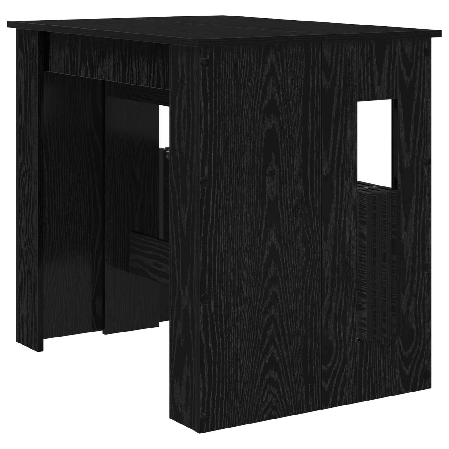 Dinning Table 180 x 85 x 75 cm Engineered Wood Black Oak
