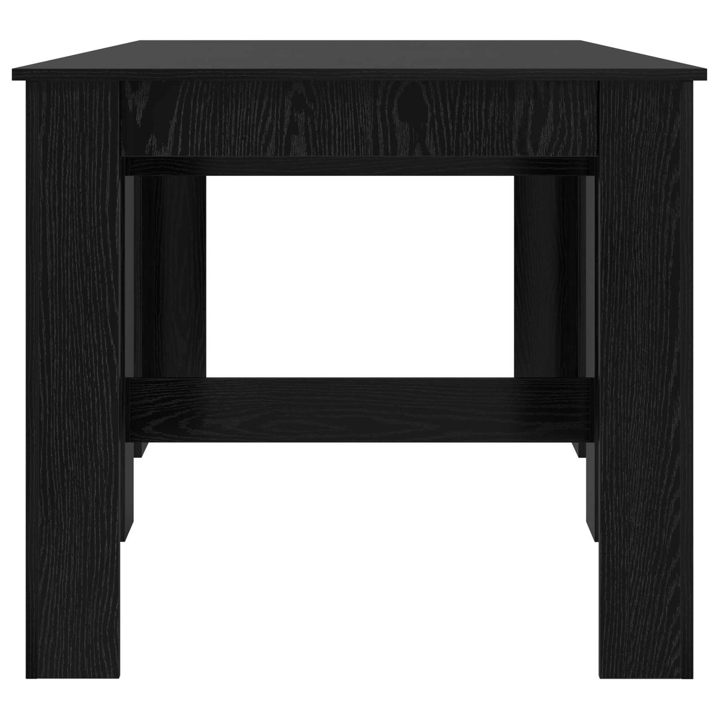 Dinning Table 180 x 85 x 75 cm Engineered Wood Black Oak