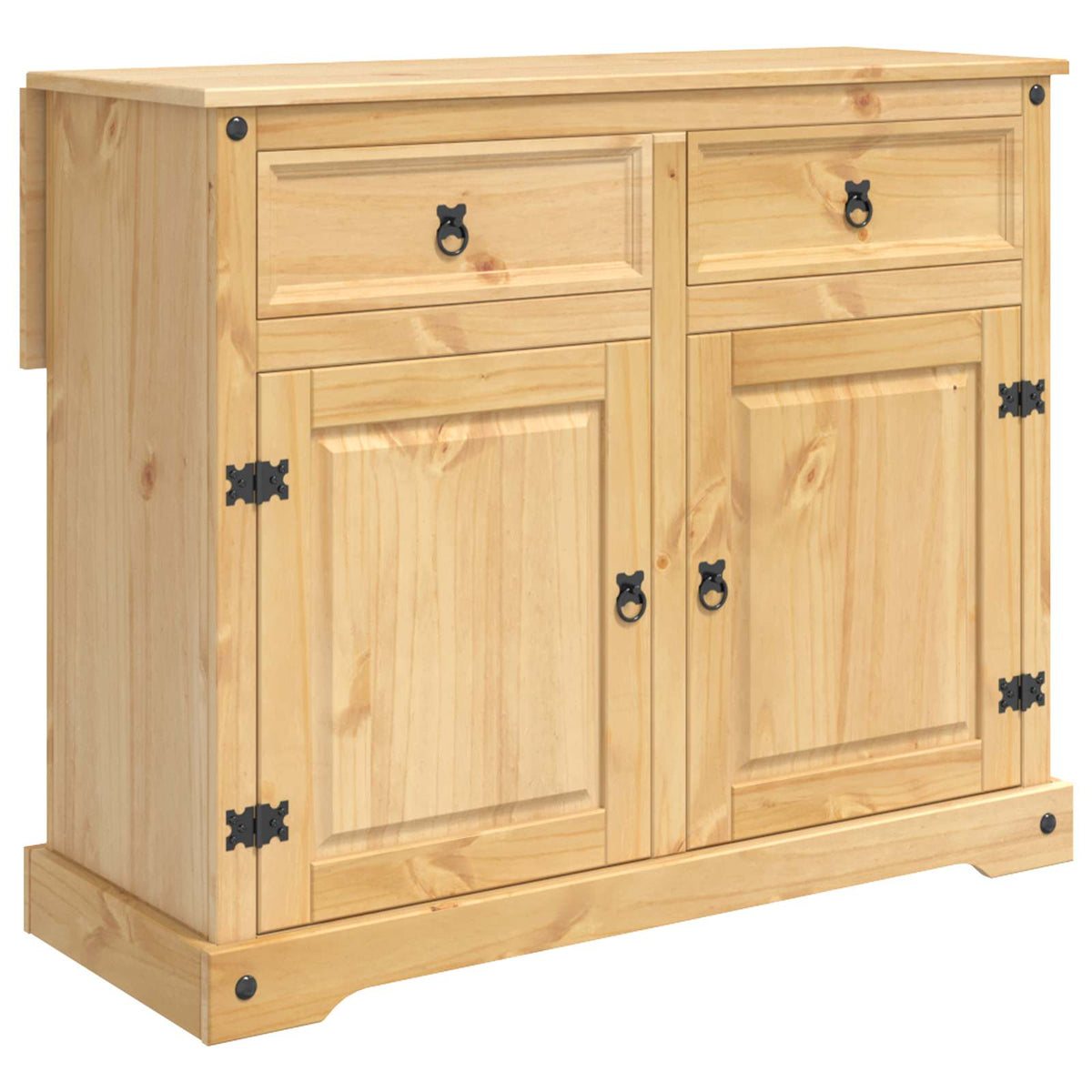 Kitchen Island Set Honey Wax 112 x 70 x 91.5 cm Solid-Pine