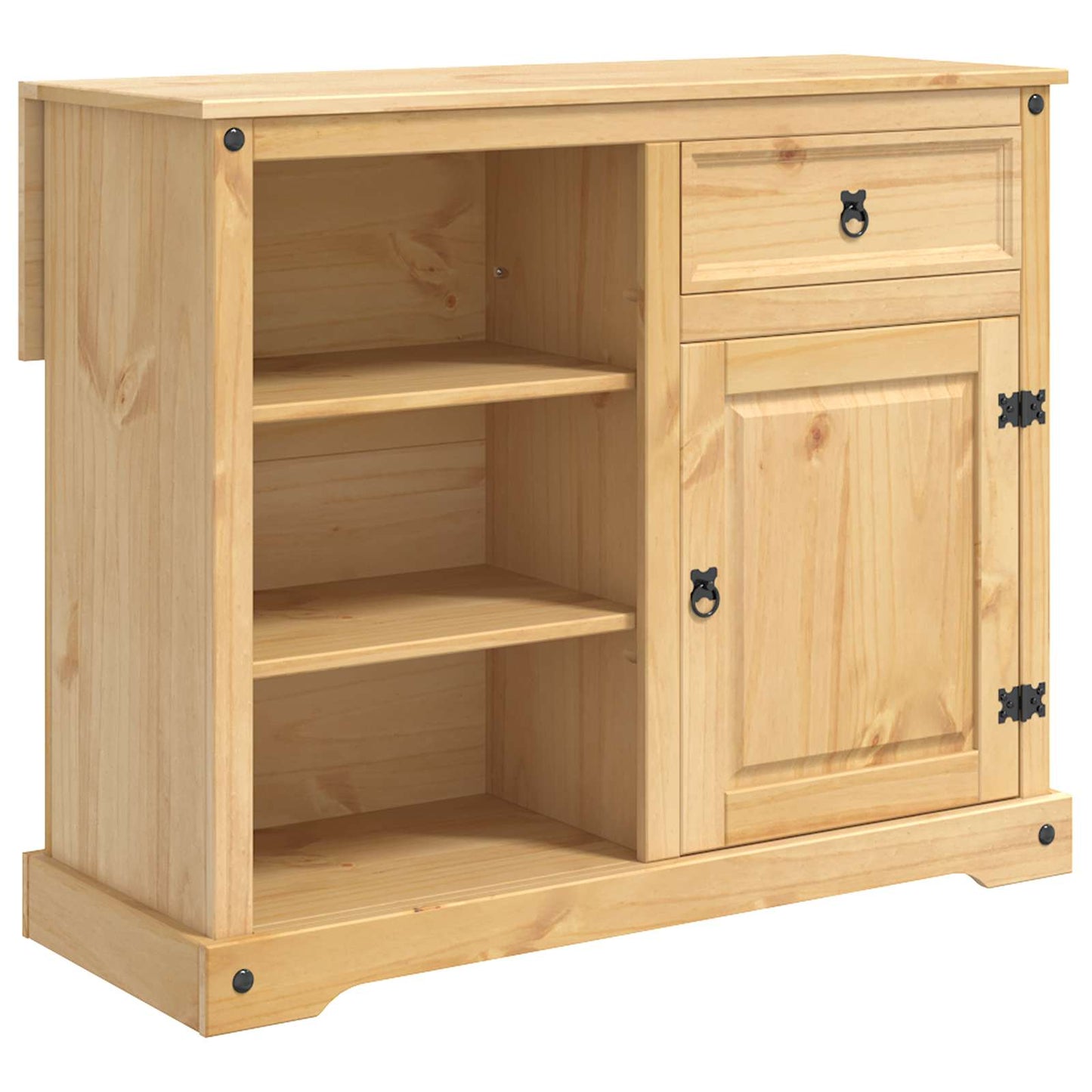 Kitchen Island Set 3 pcs Honey Wax 112 x 70 x 91.5 cm