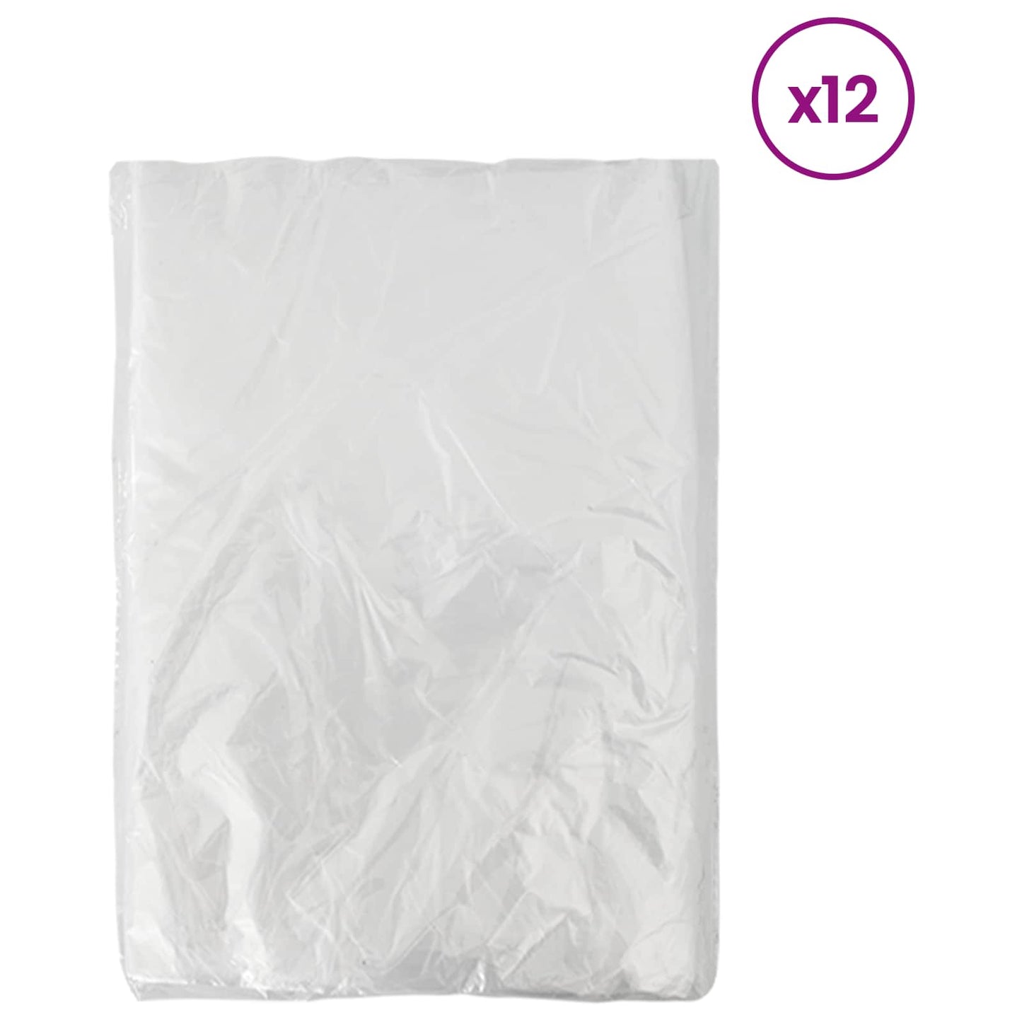 Dust Sheet 12 pcs Transparent 400 x 500 cm HDPE