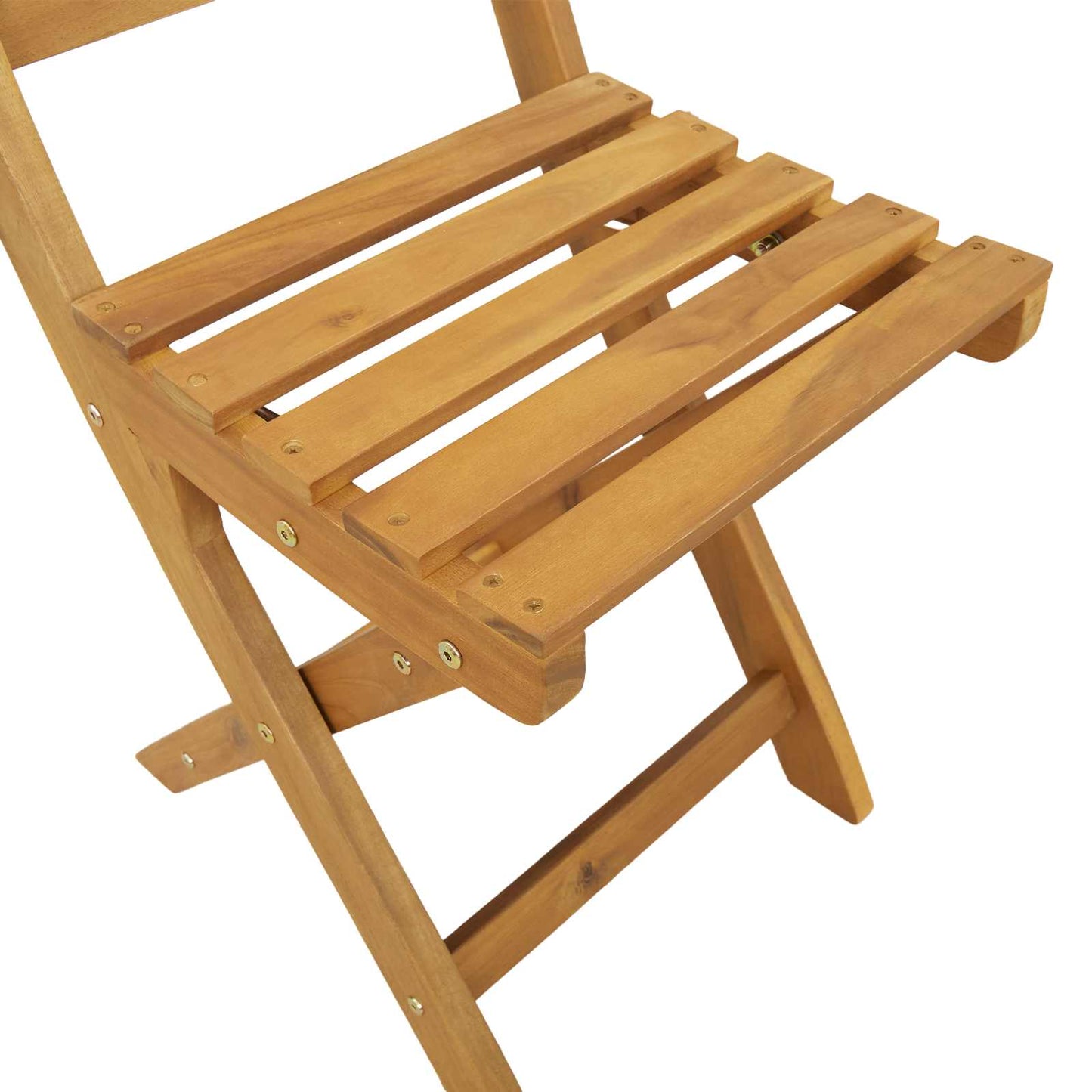 Garden Chair 6 pcs Natural Solid Acacia Wood