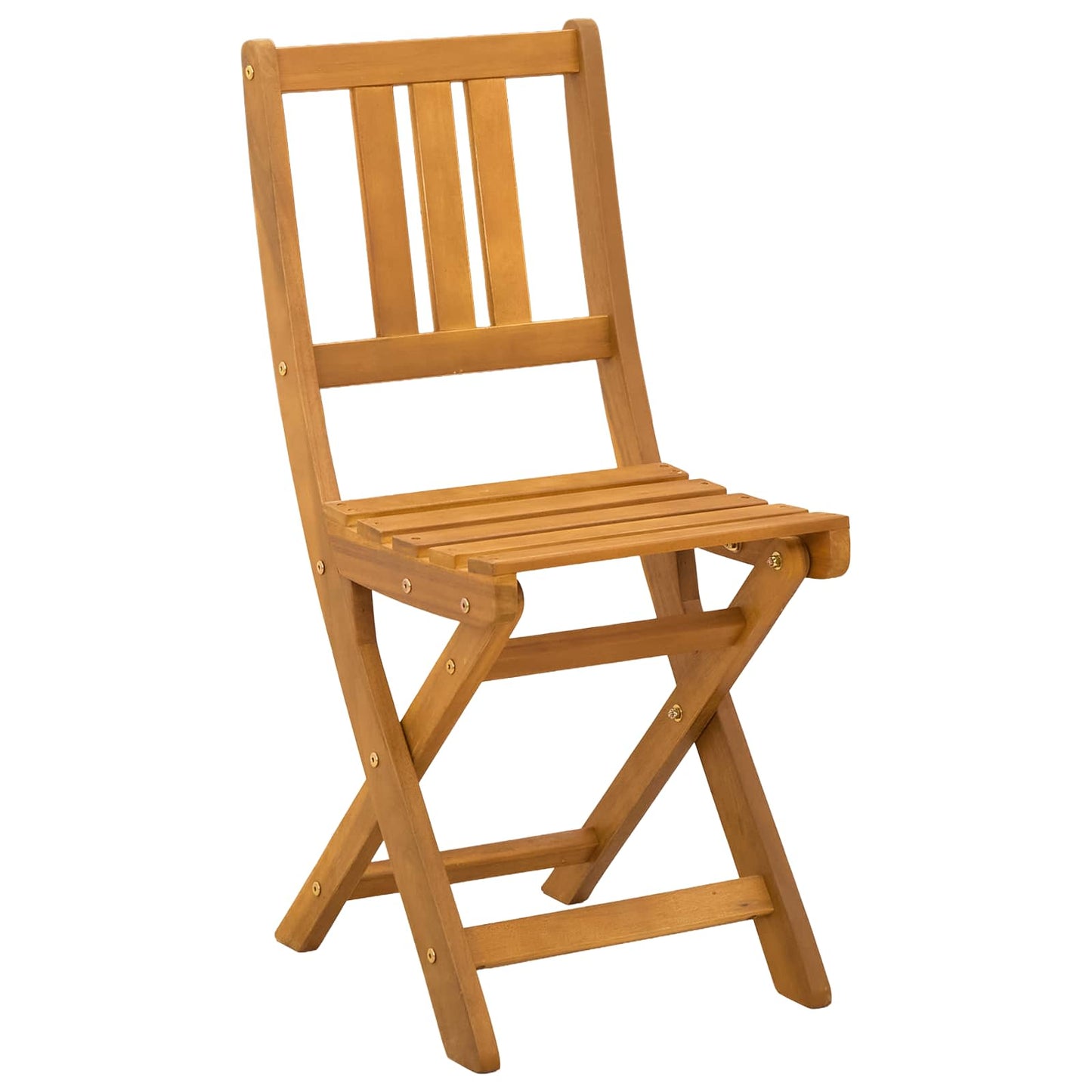 Garden Chair 6 pcs Natural Solid Acacia Wood