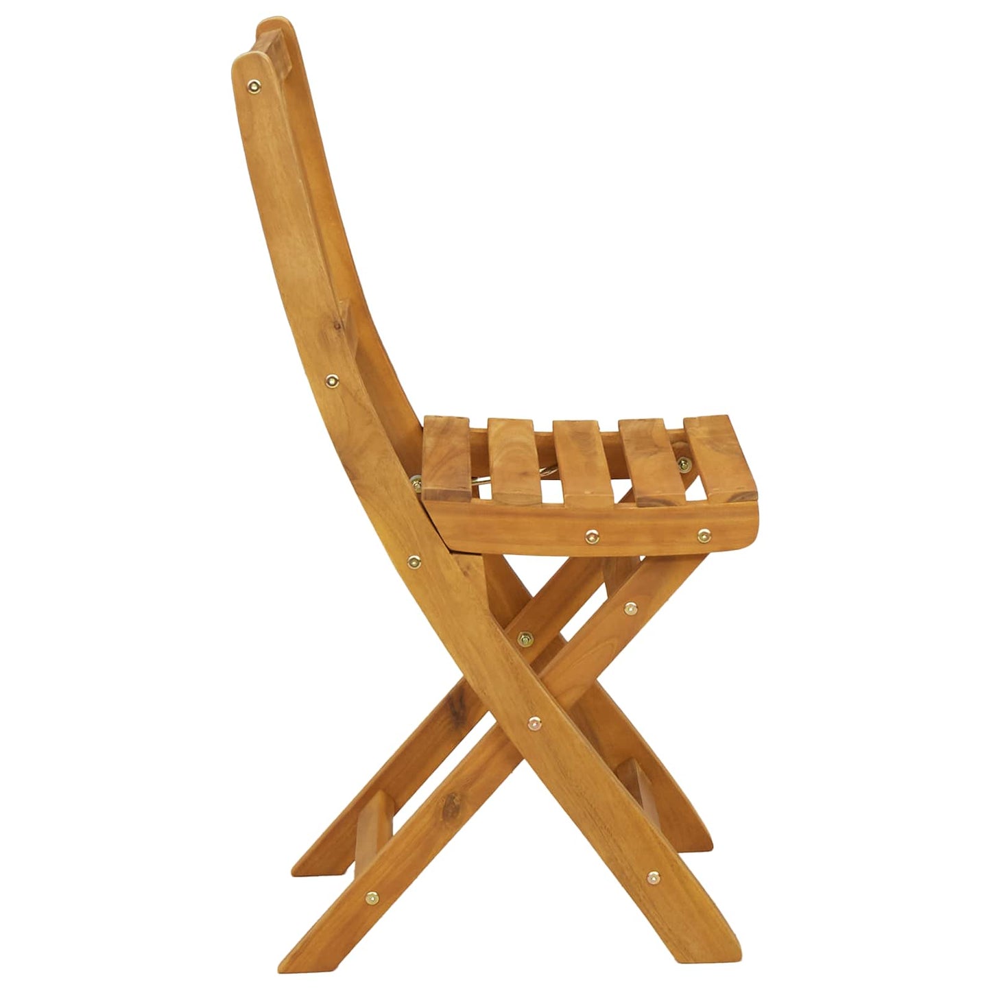 Garden Chair 6 pcs Natural Solid Acacia Wood
