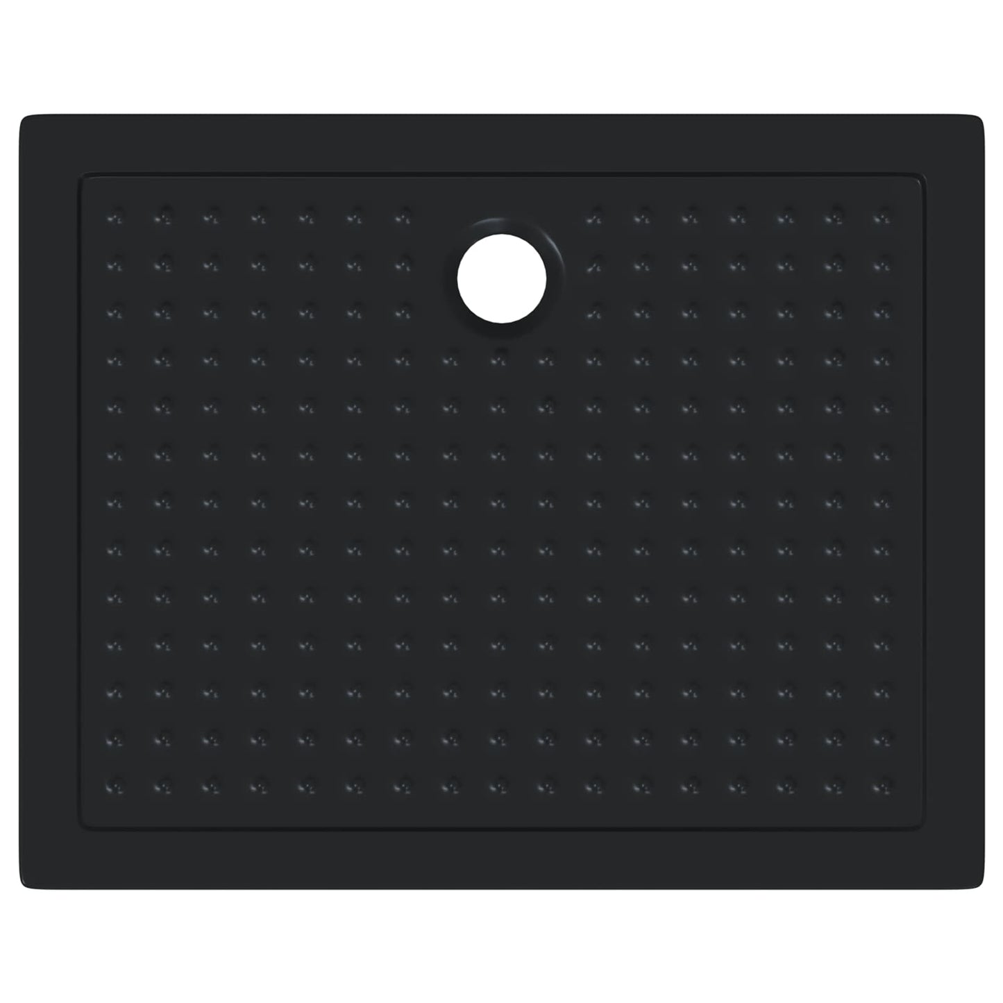 Shower Base Tray with Dots 100 x 80 x 4 cm ABS Black