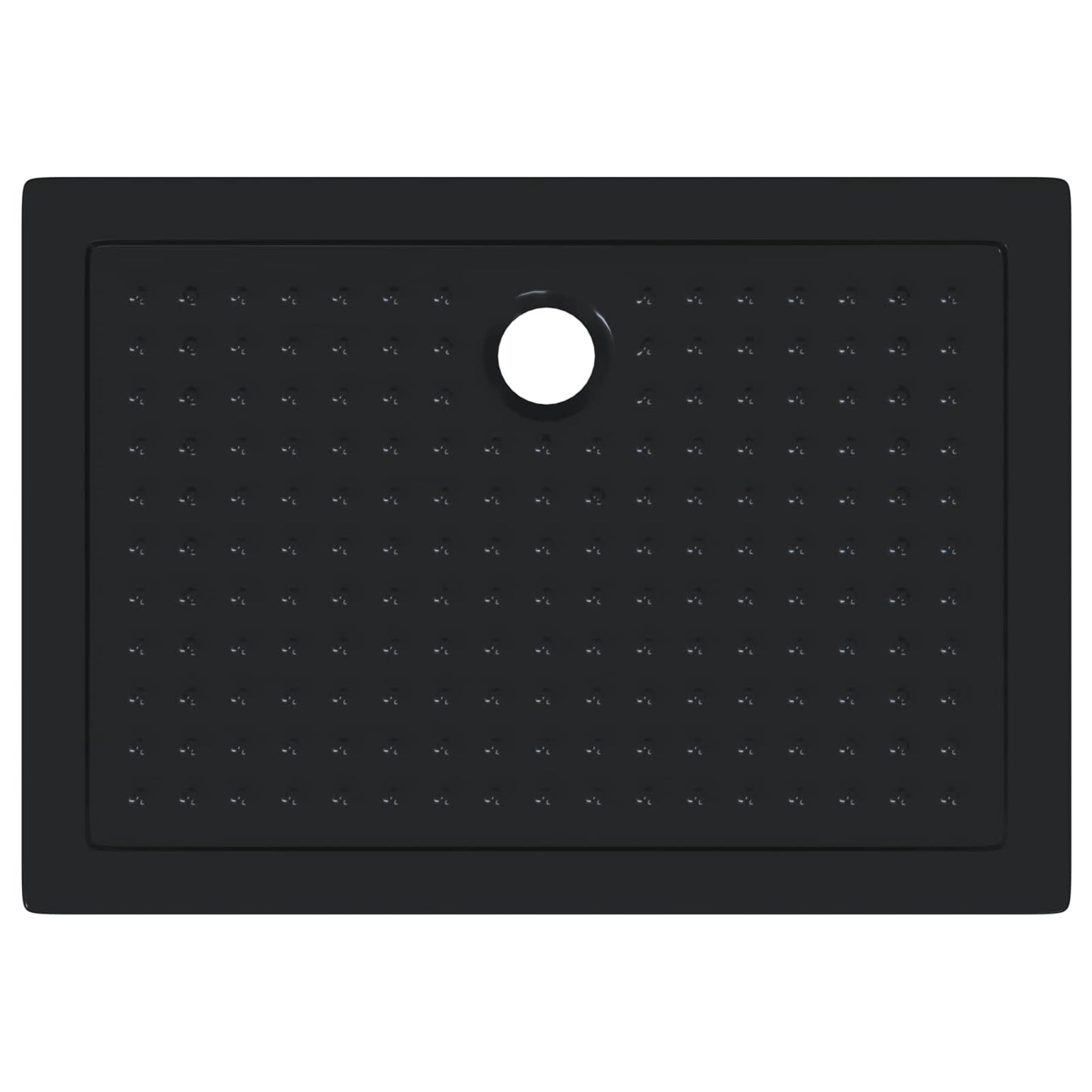 Shower Base Tray with Dots 100 x 70 x 4 cm ABS Black