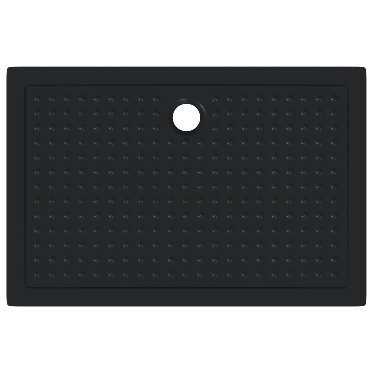 Shower Base Tray with Dots 120 x 80 x 4 cm ABS Black