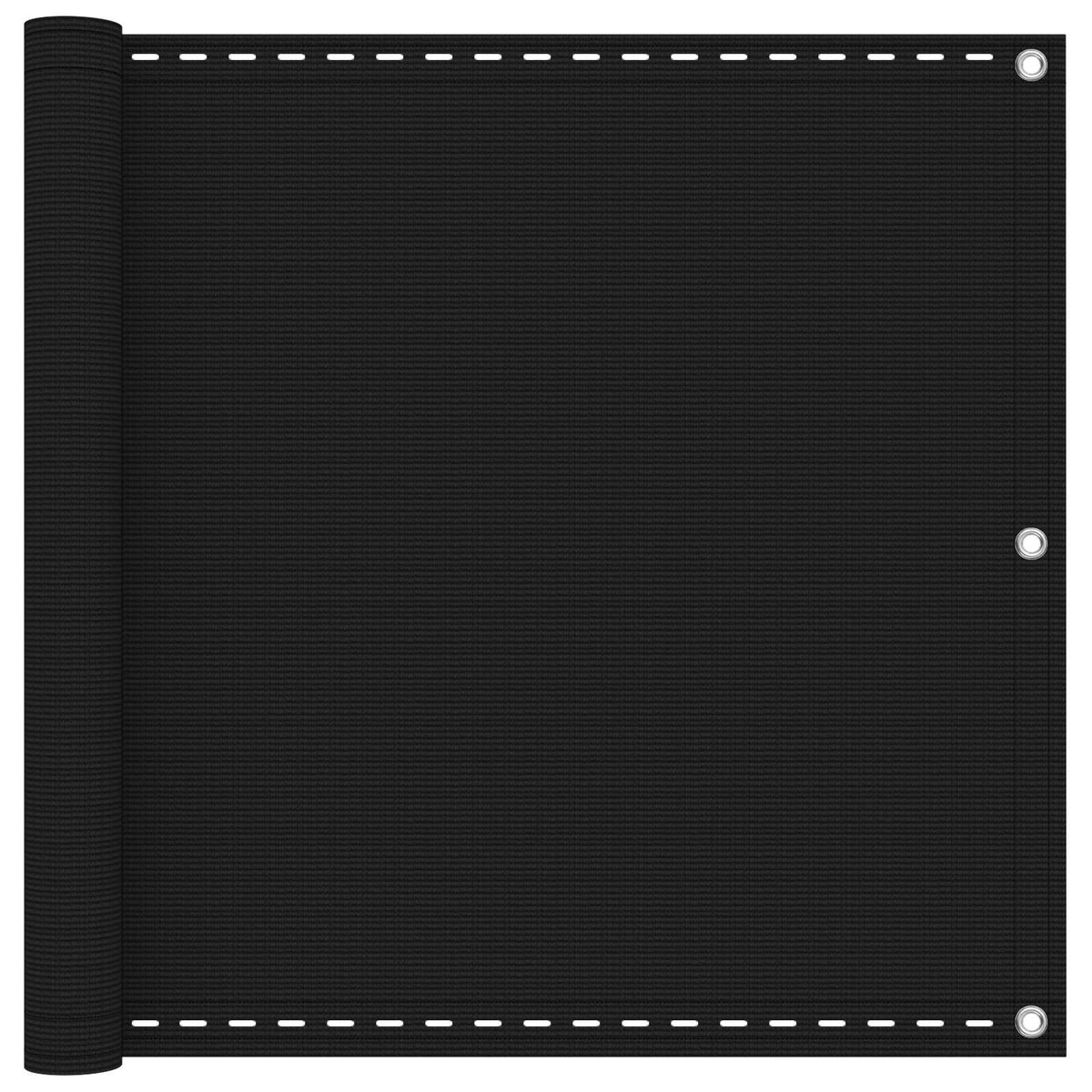 Balcony Screen Rectangular 90 x 700 cm HDPE Black