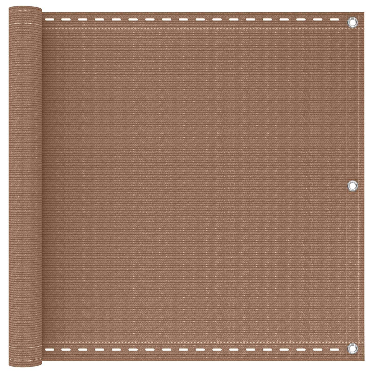Balcony Screen Rectangular 90 x 700 cm HDPE Taupe