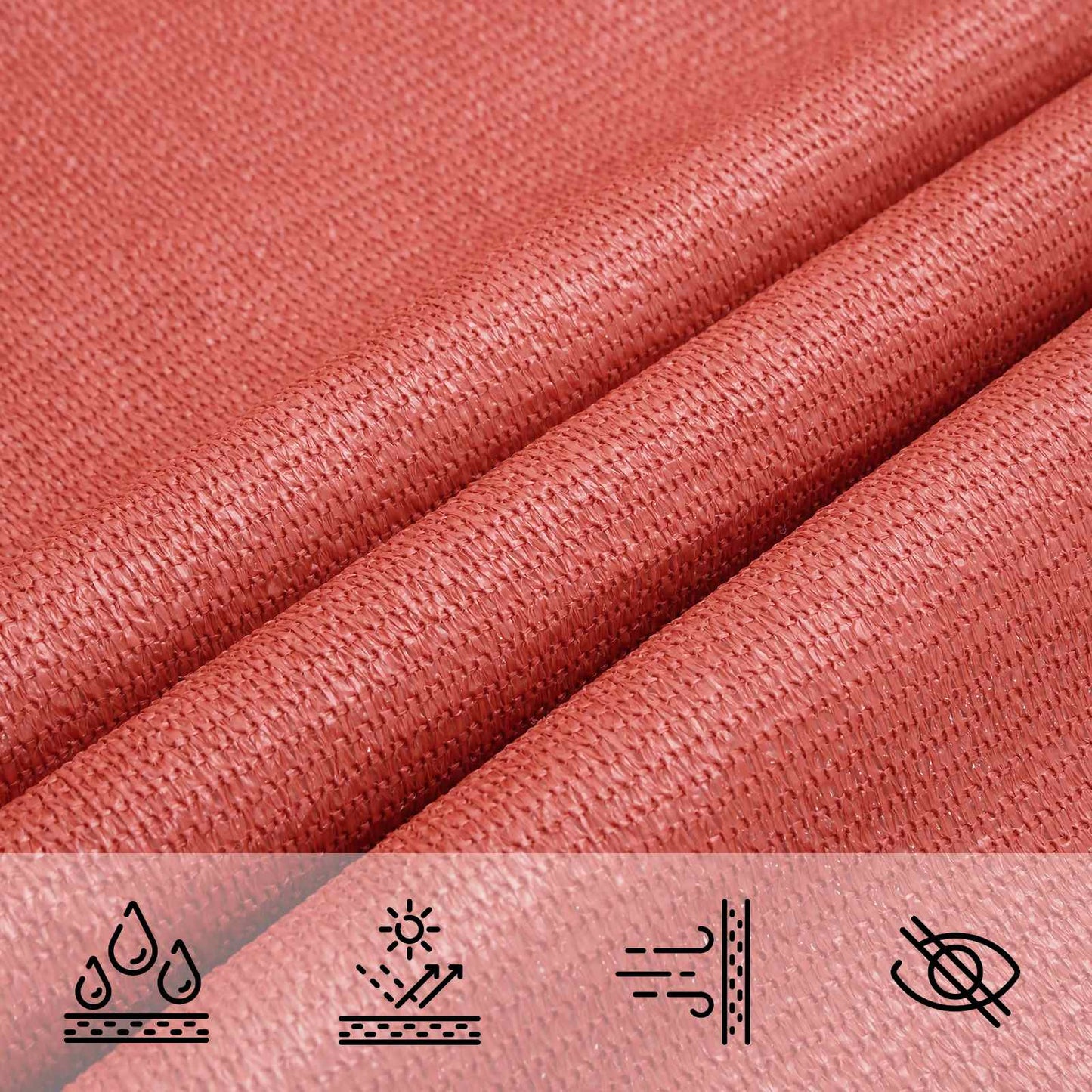 Sunshade Sail 2.5 x 6 m HDPE Rectangular Terracotta