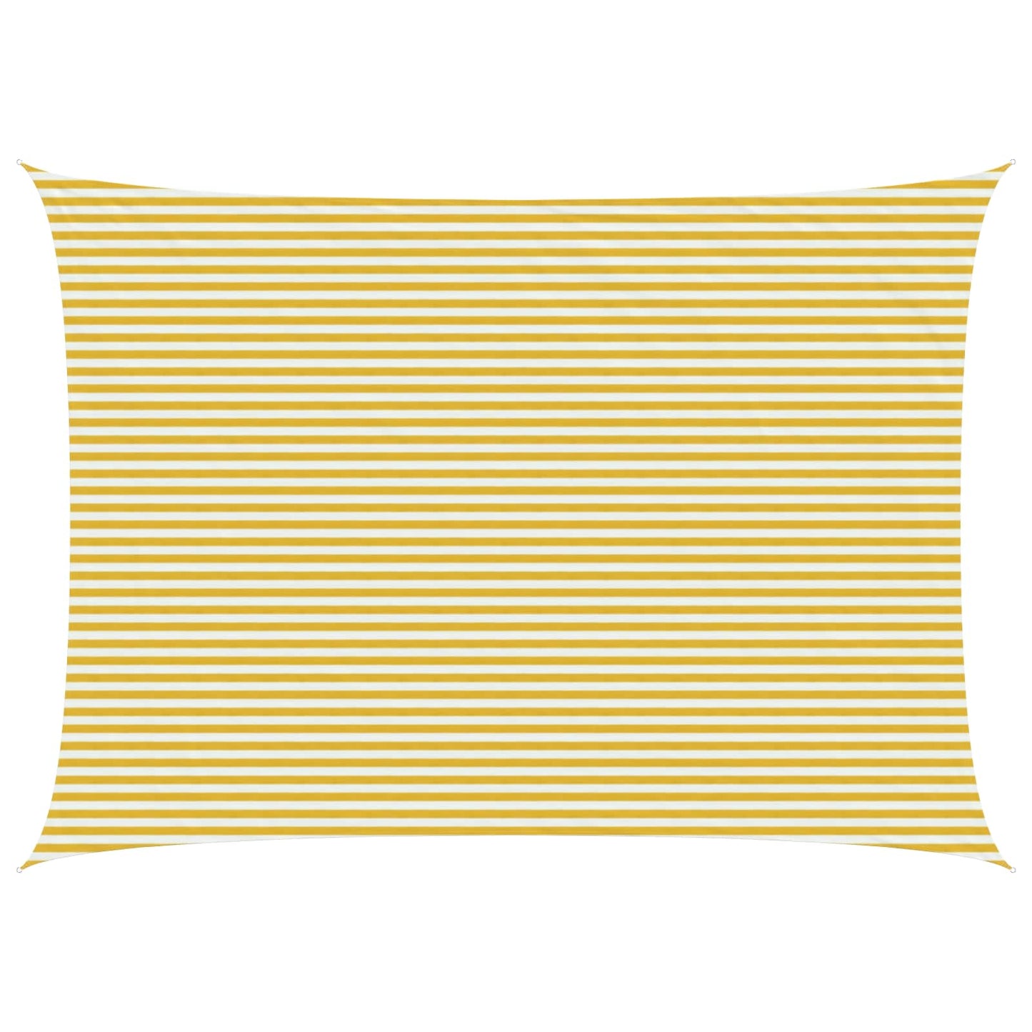Sunshade Sail 5 x 8 m HDPE Rectangular Yellow and White