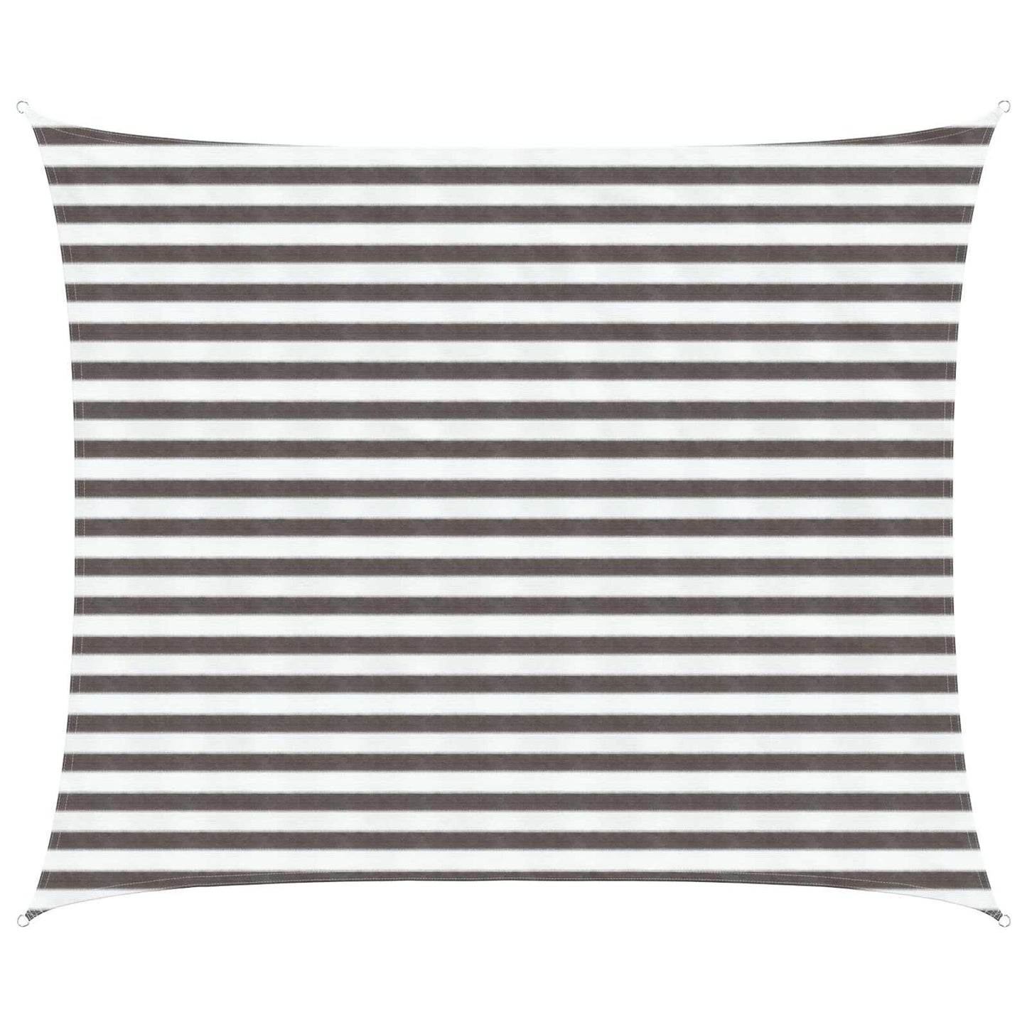 Sunshade Sail 2.5 x 4 m HDPE Rectangular Light Grey and White