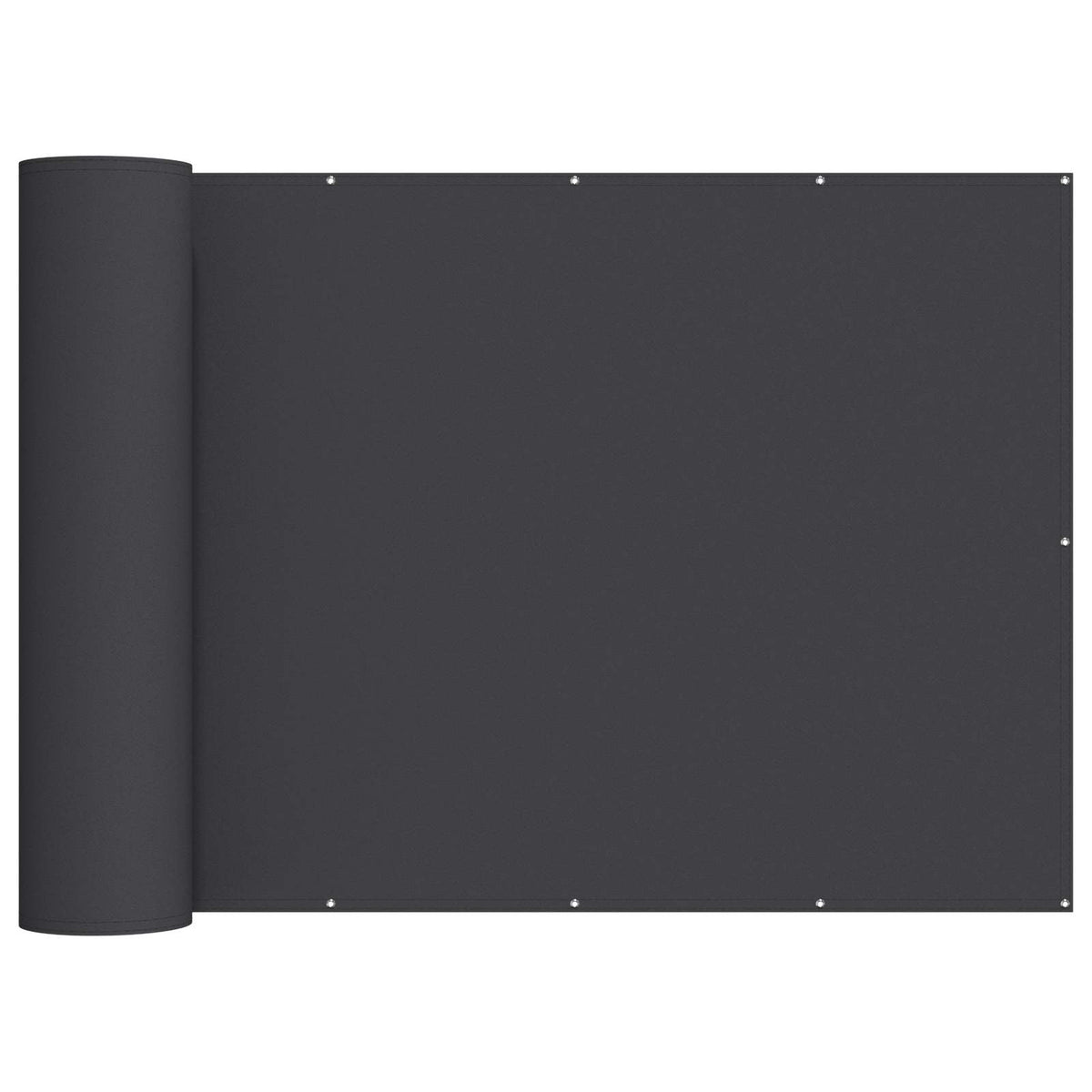 Balcony Privacy Screen 200 x 300 cm Fabric with PU Coated Black