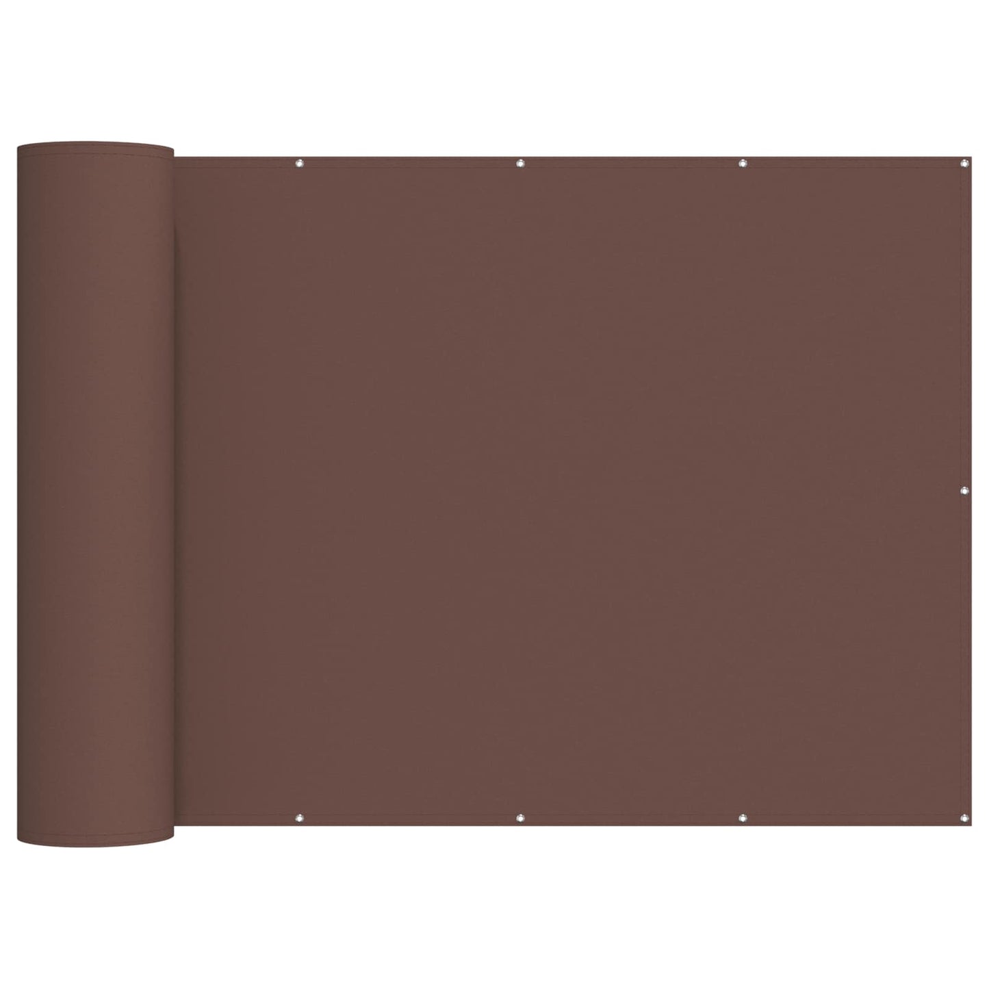 Balcony Privacy Screen 200 x 600 cm Fabric with PU Coated Brown