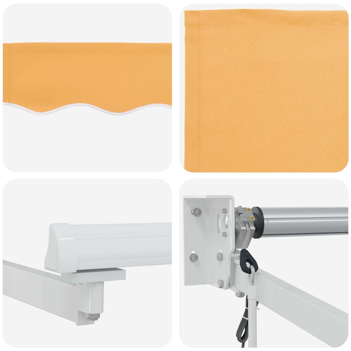 Electric Retractable Awning Sand 2.5 x 2 m